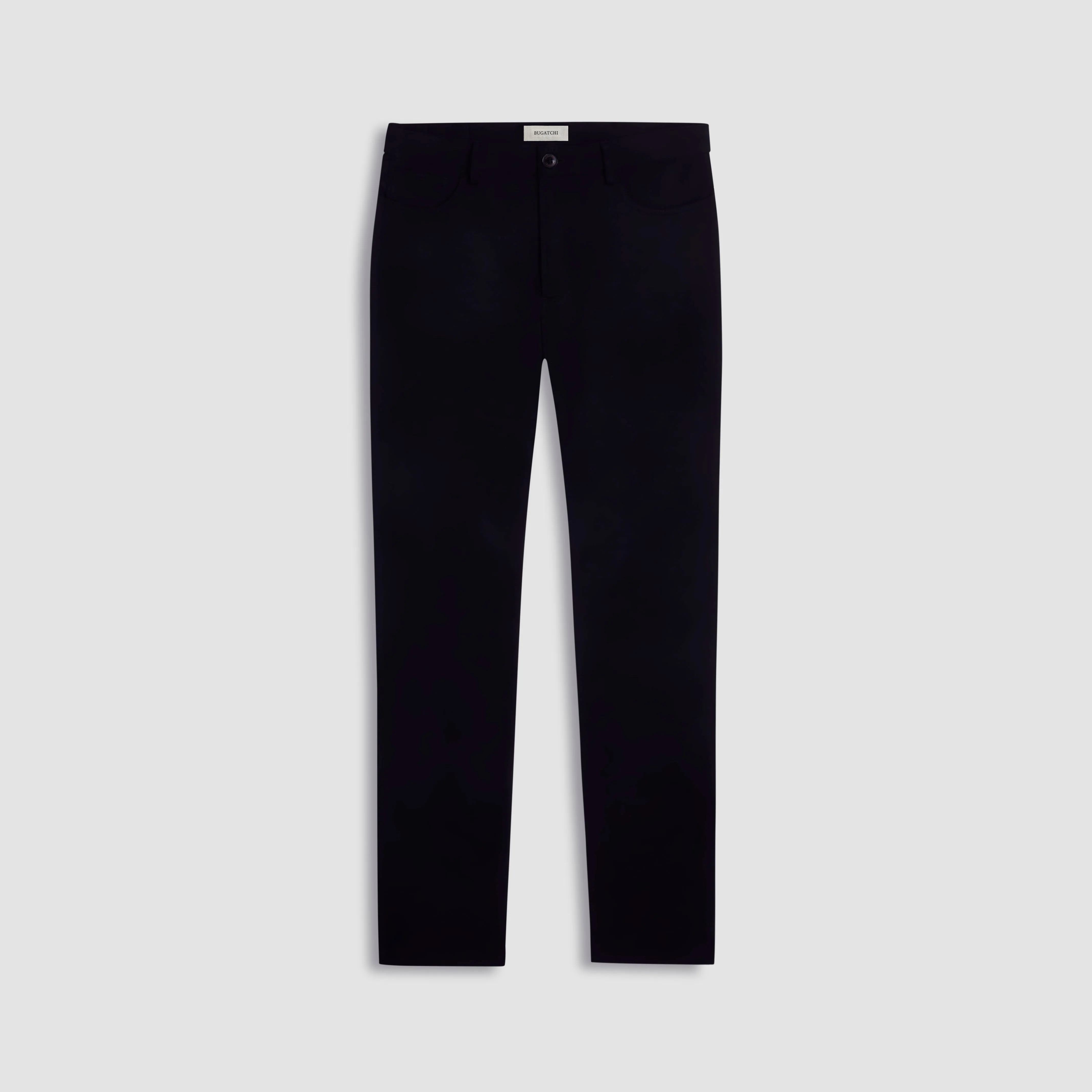 Soft Touch Solid Five-Pocket Pants sold by Bugatchi