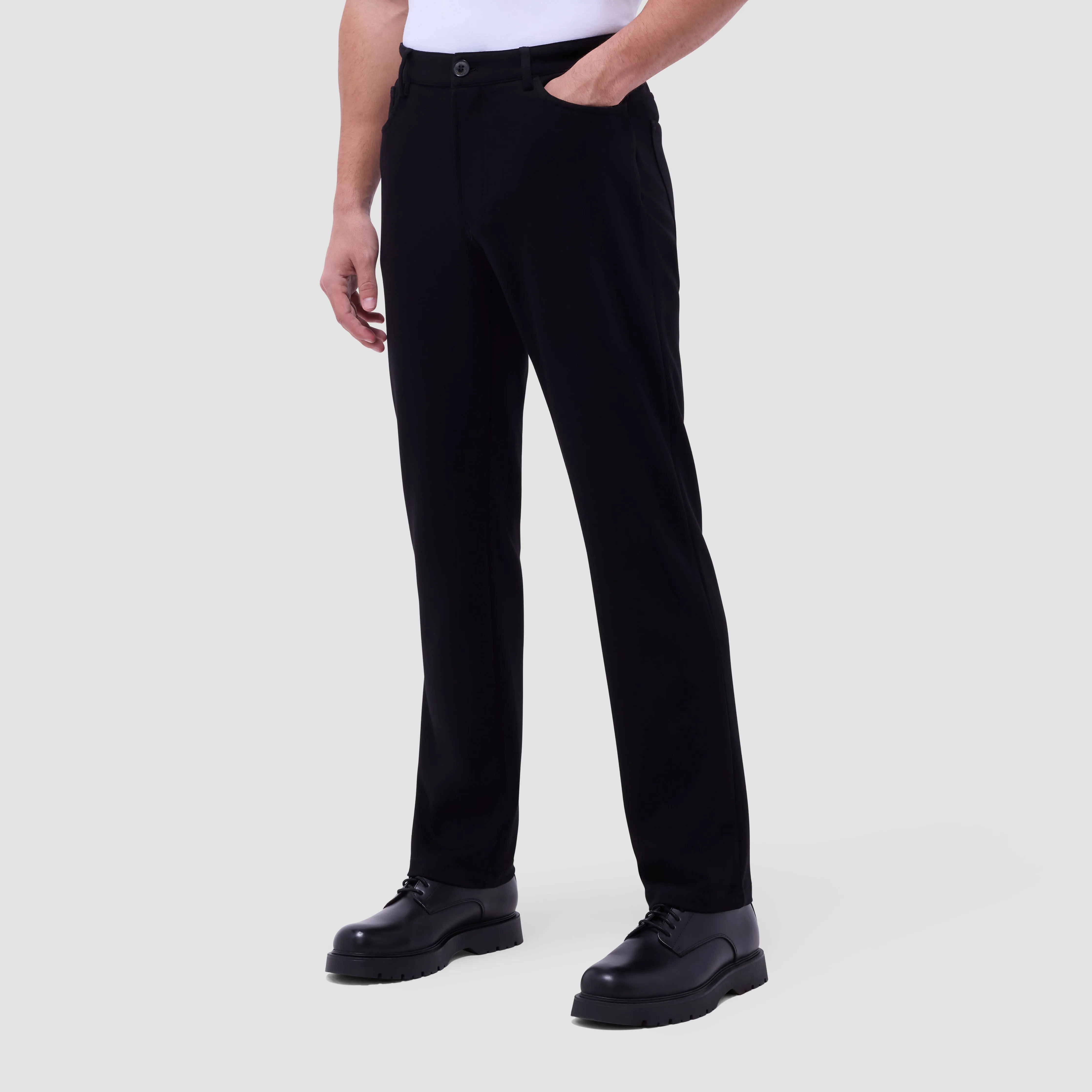 Soft Touch Solid Five-Pocket Pants sold by Bugatchi product image thumbnail 2