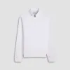 Soft Touch Solid Quarter-Zip Pullover With Hood sold by Bugatchi