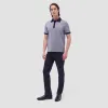 Two-Tone Bird's Eye Polo Shirt sold by Bugatchi