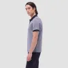 Two-Tone Bird's Eye Polo Shirt sold by Bugatchi
