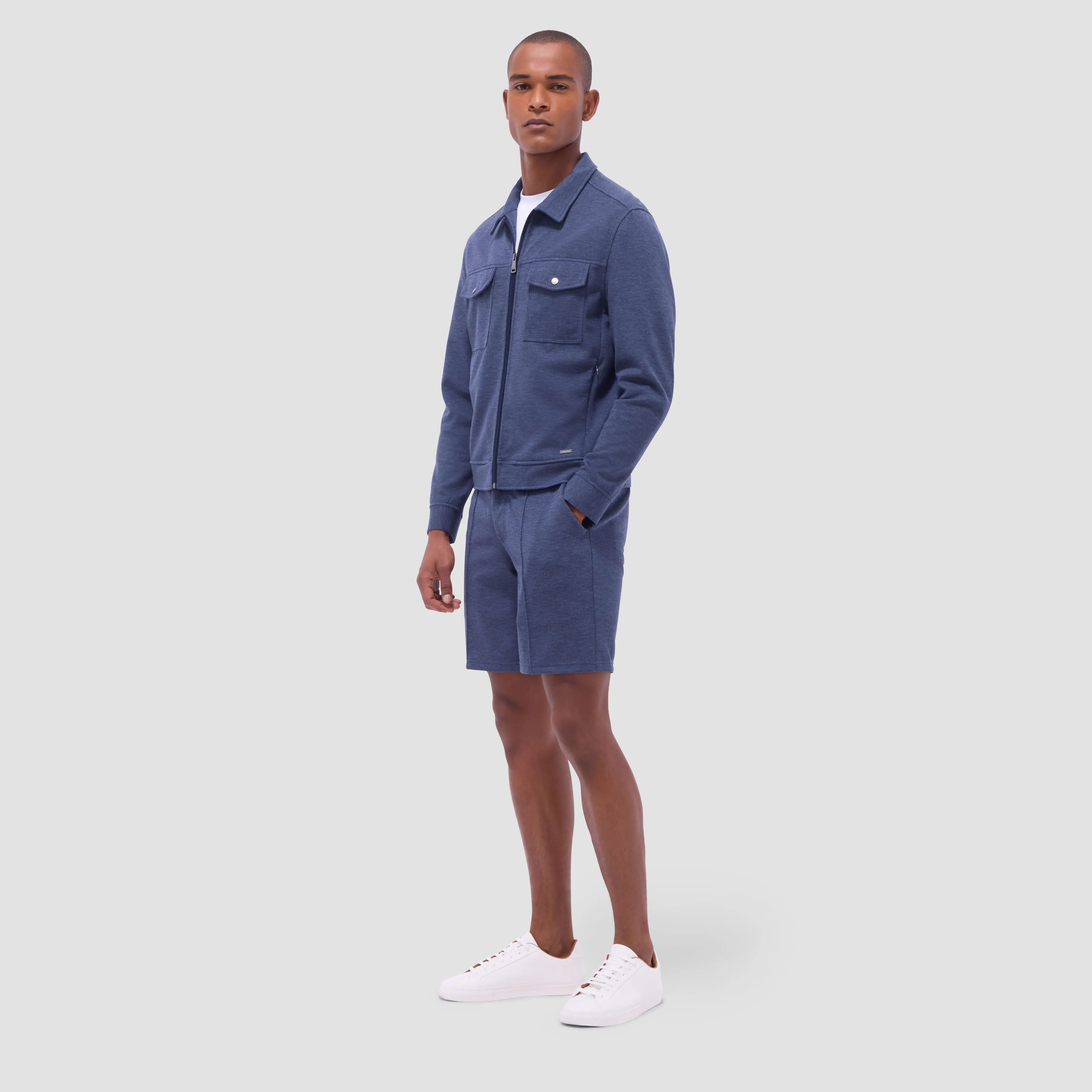 Soft Touch Heather Shirt Jacket sold by Bugatchi product image thumbnail 5