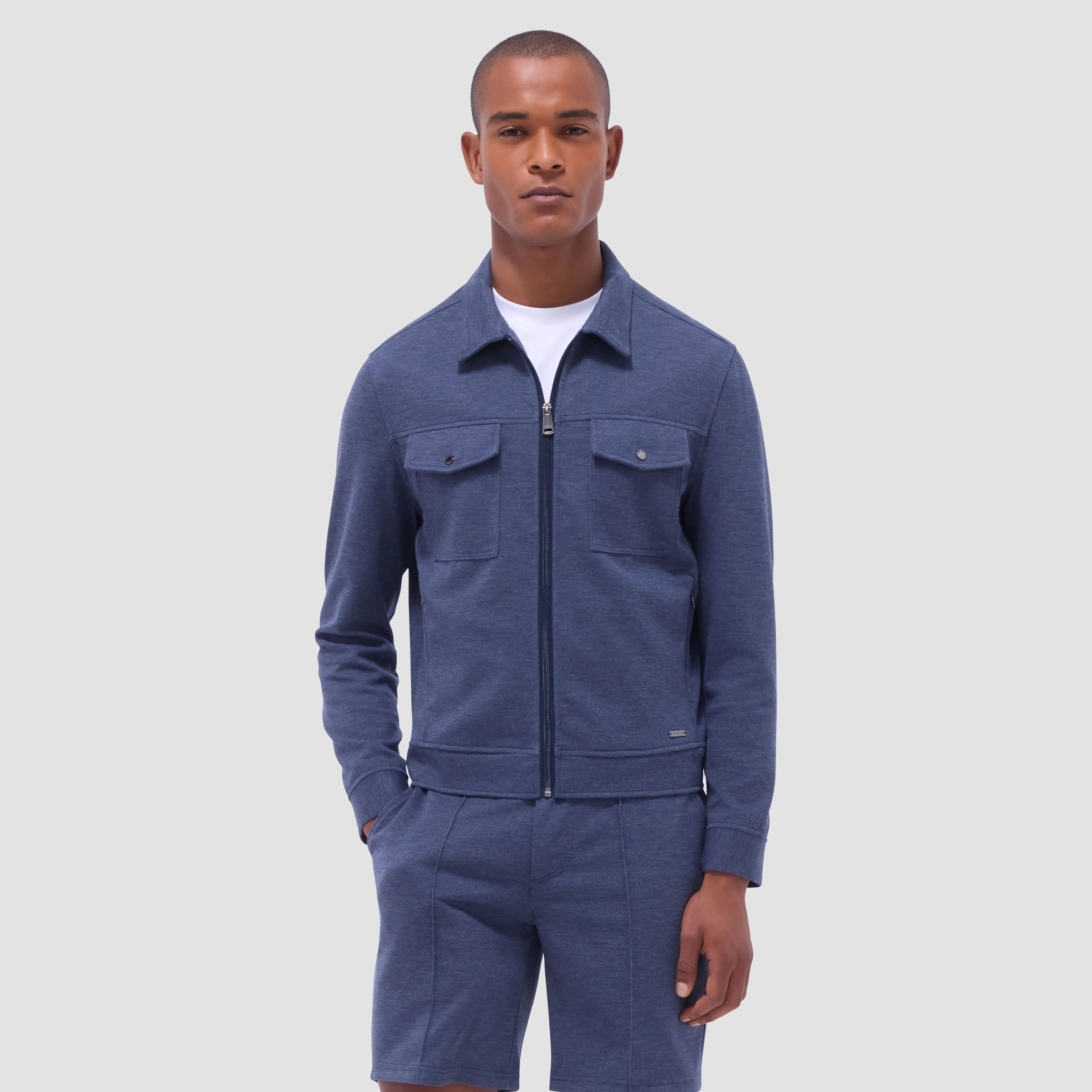 Soft Touch Heather Shirt Jacket sold by Bugatchi product image thumbnail 2