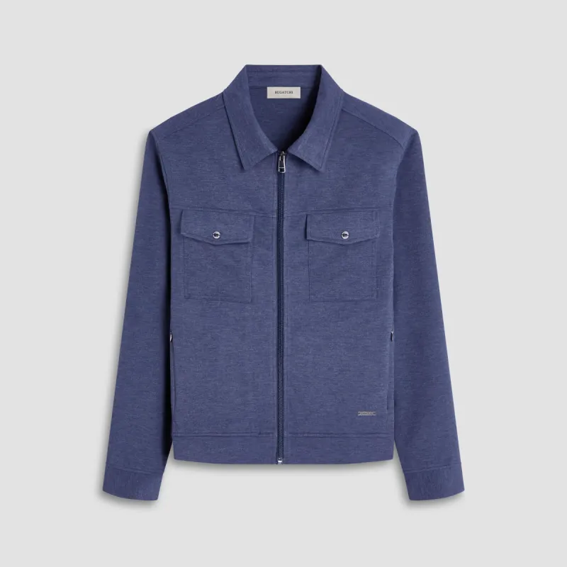 Soft Touch Heather Shirt Jacket sold by Bugatchi