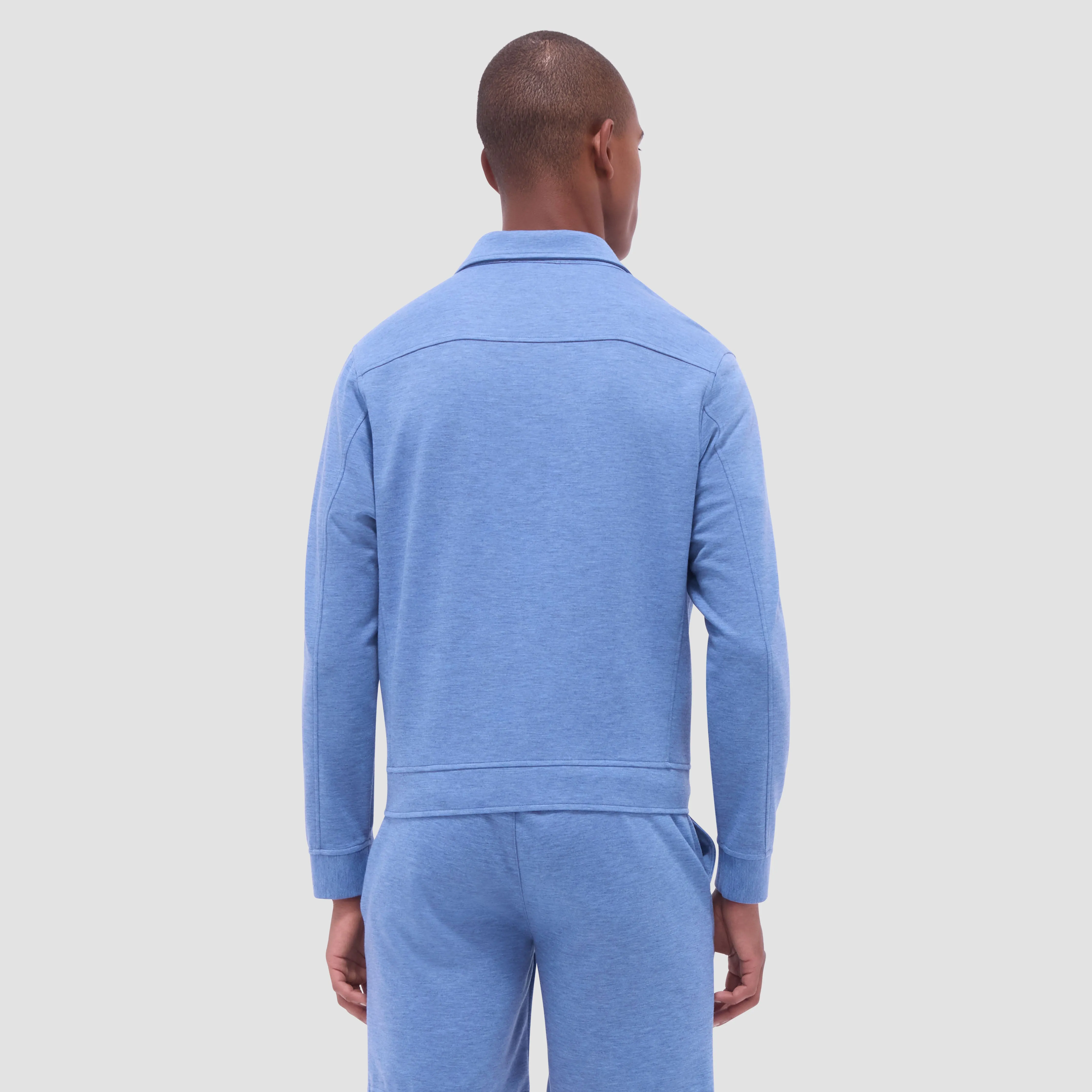 Soft Touch Heather Shirt Jacket sold by Bugatchi product image thumbnail 4