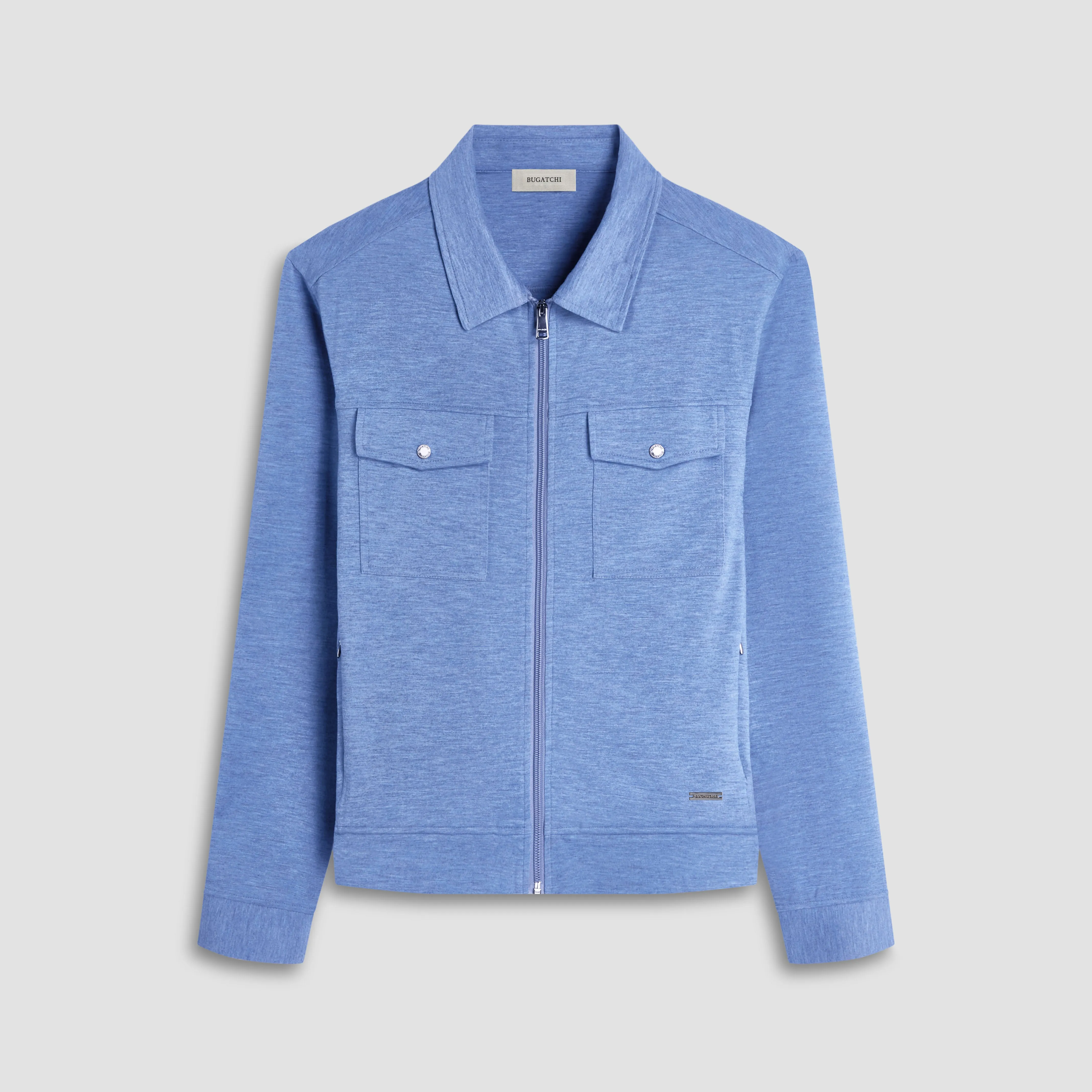 Soft Touch Heather Shirt Jacket sold by Bugatchi