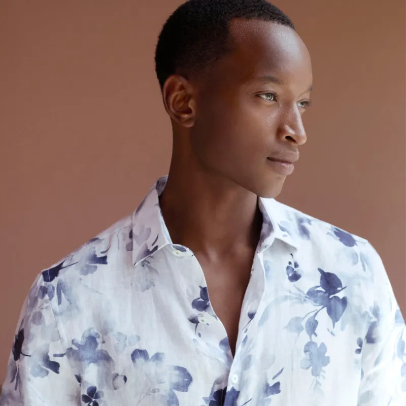 Orson Floral Short-Sleeve Shirt sold by Bugatchi