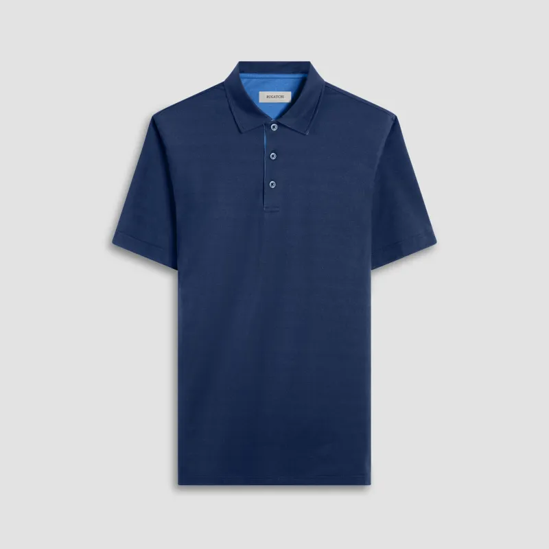 Vincent Double-Sided Solid OoohCotton Polo Shirt made by Bugatchi
