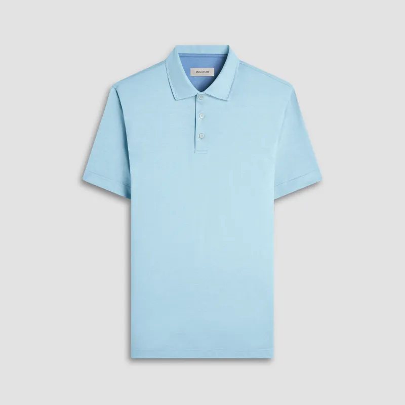 Vincent Double-Sided Solid OoohCotton Polo Shirt sold by Bugatchi