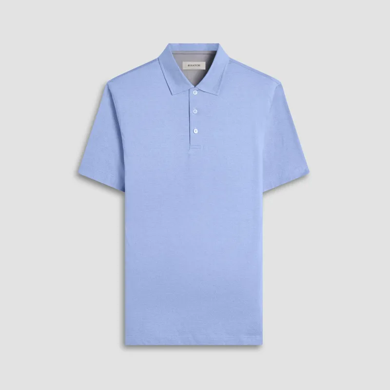 Vincent Double-Sided Solid OoohCotton Polo Shirt sold by Bugatchi