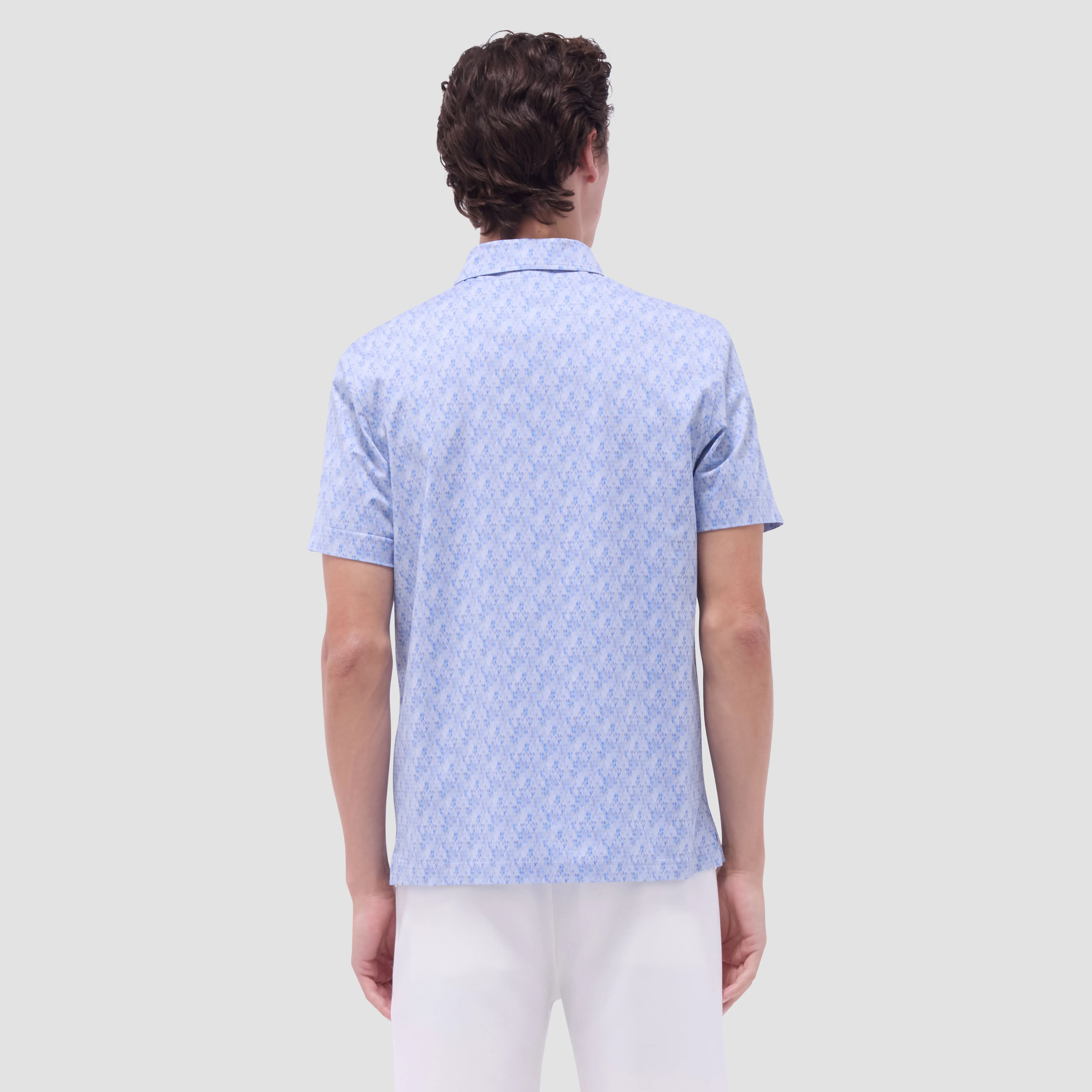 Vincent Double-Sided Geometric & Solid OoohCotton Polo Shirt sold by Bugatchi product image thumbnail 4