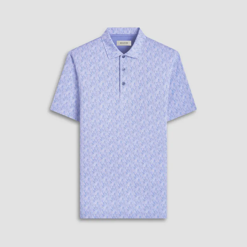 Vincent Double-Sided Geometric & Solid OoohCotton Polo Shirt sold by Bugatchi