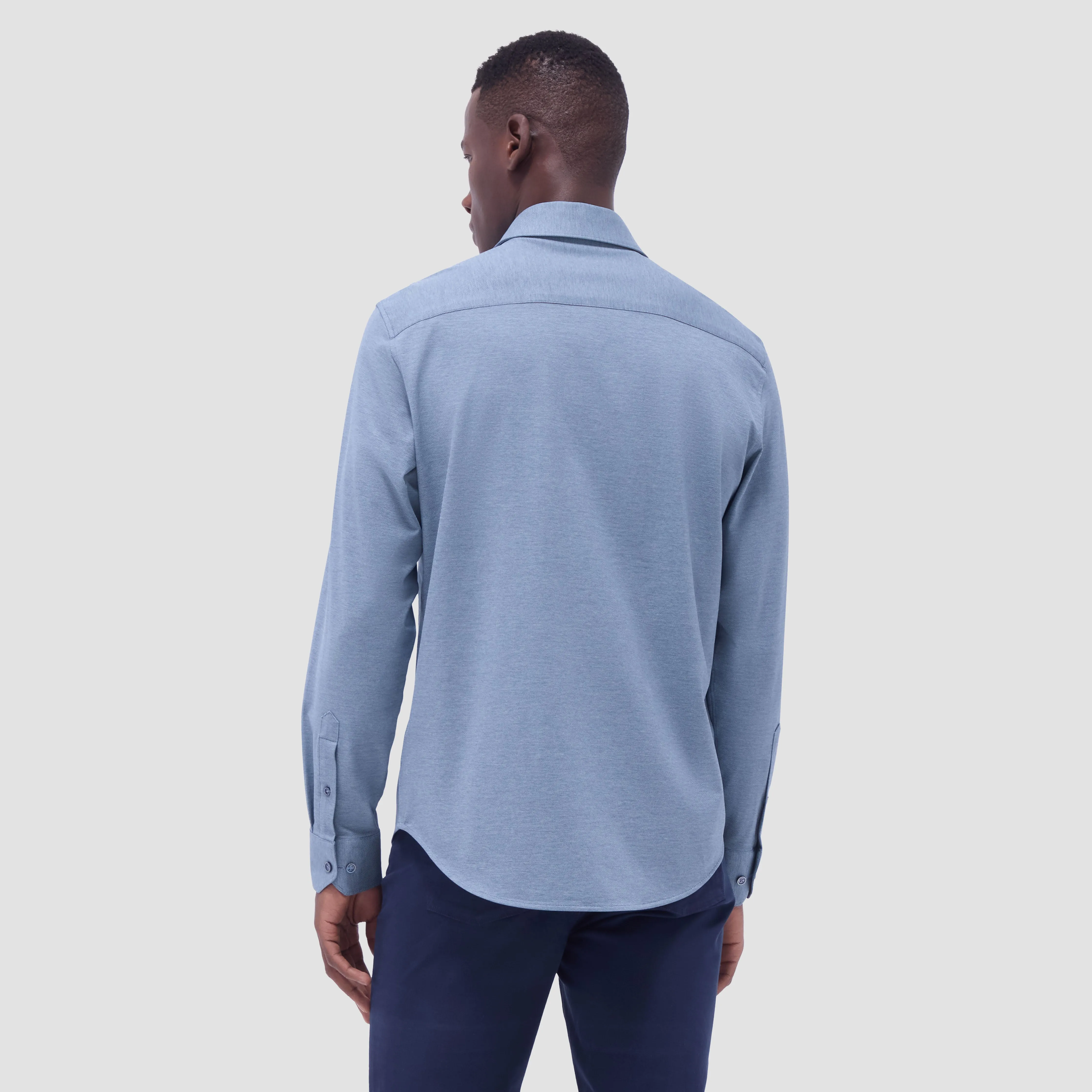 James Diagonal Twill Print OoohCotton Shirt sold by Bugatchi product image thumbnail 4