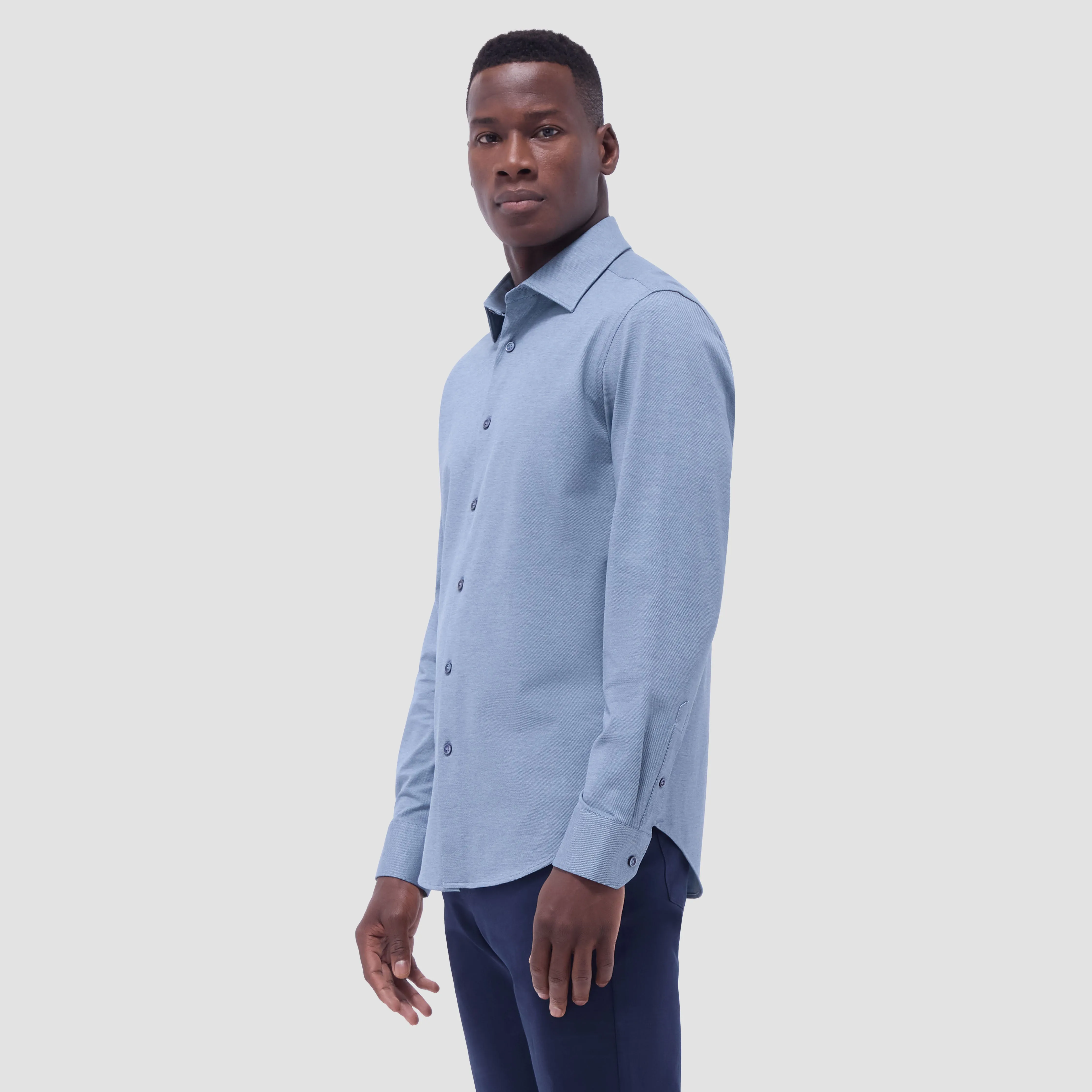 James Diagonal Twill Print OoohCotton Shirt sold by Bugatchi product image thumbnail 3