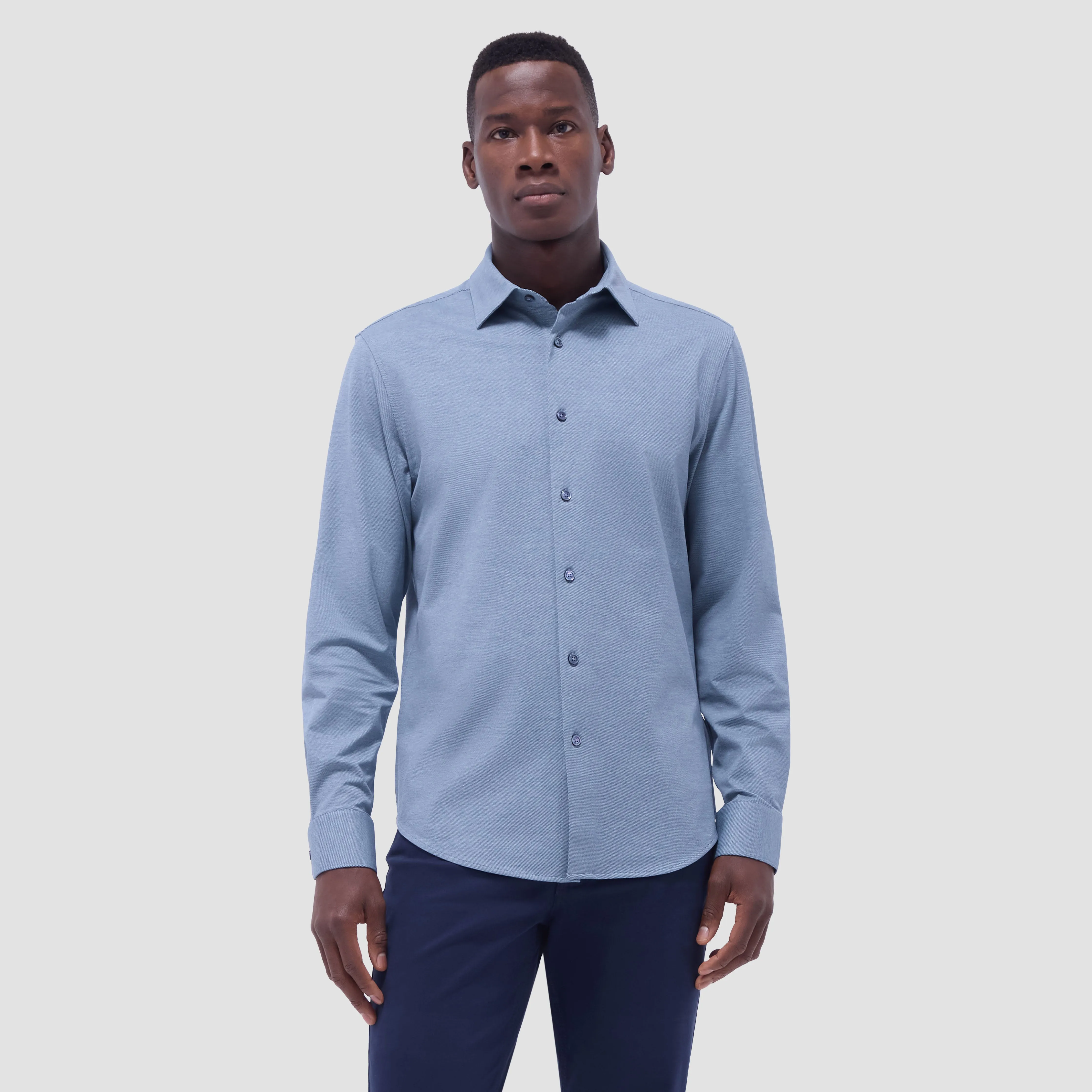 James Diagonal Twill Print OoohCotton Shirt sold by Bugatchi product image thumbnail 2