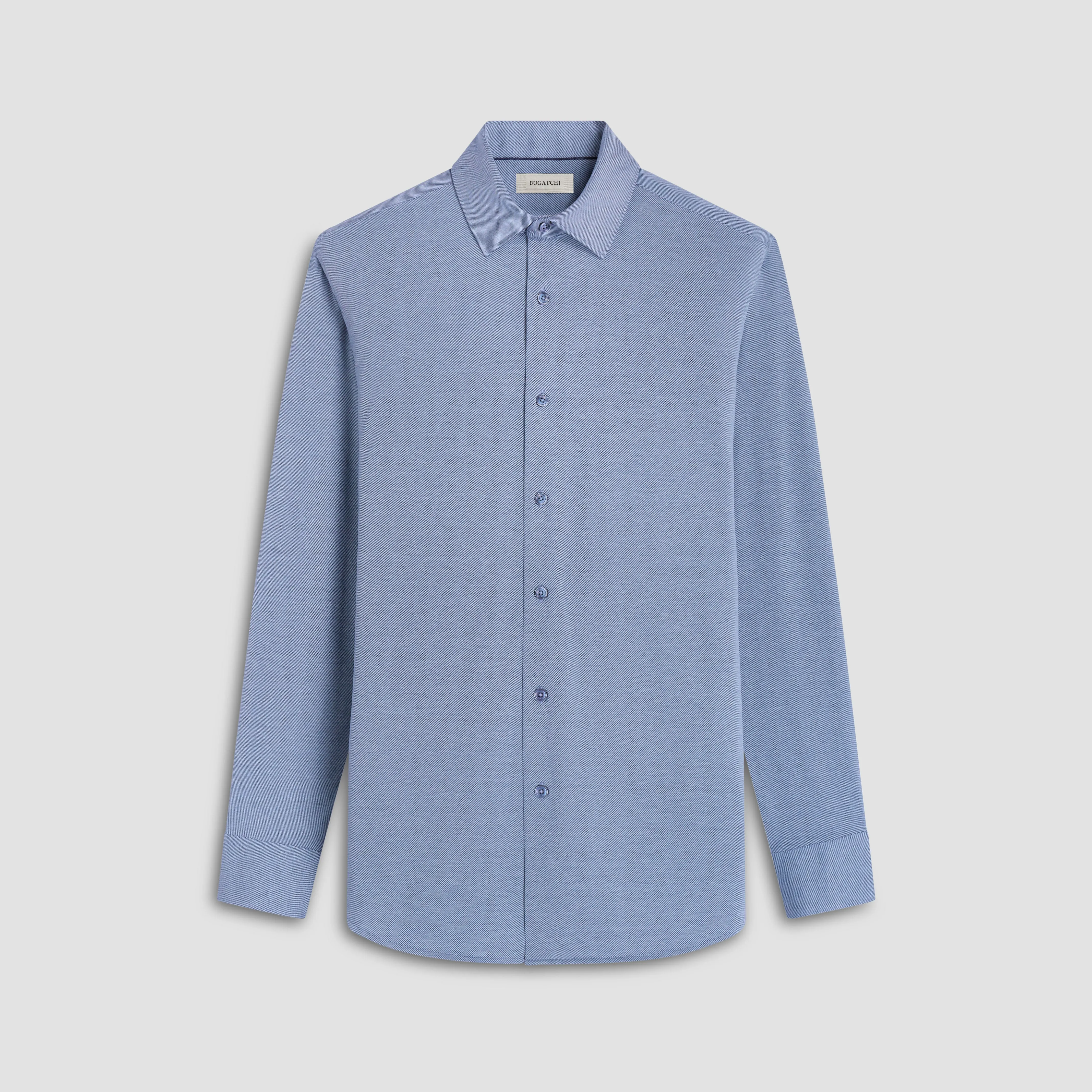 James Diagonal Twill Print OoohCotton Shirt sold by Bugatchi