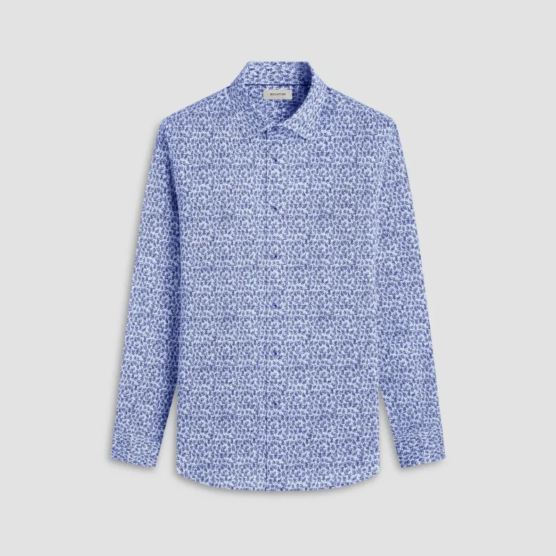 James Leaf Print OoohCotton Shirt sold by Bugatchi