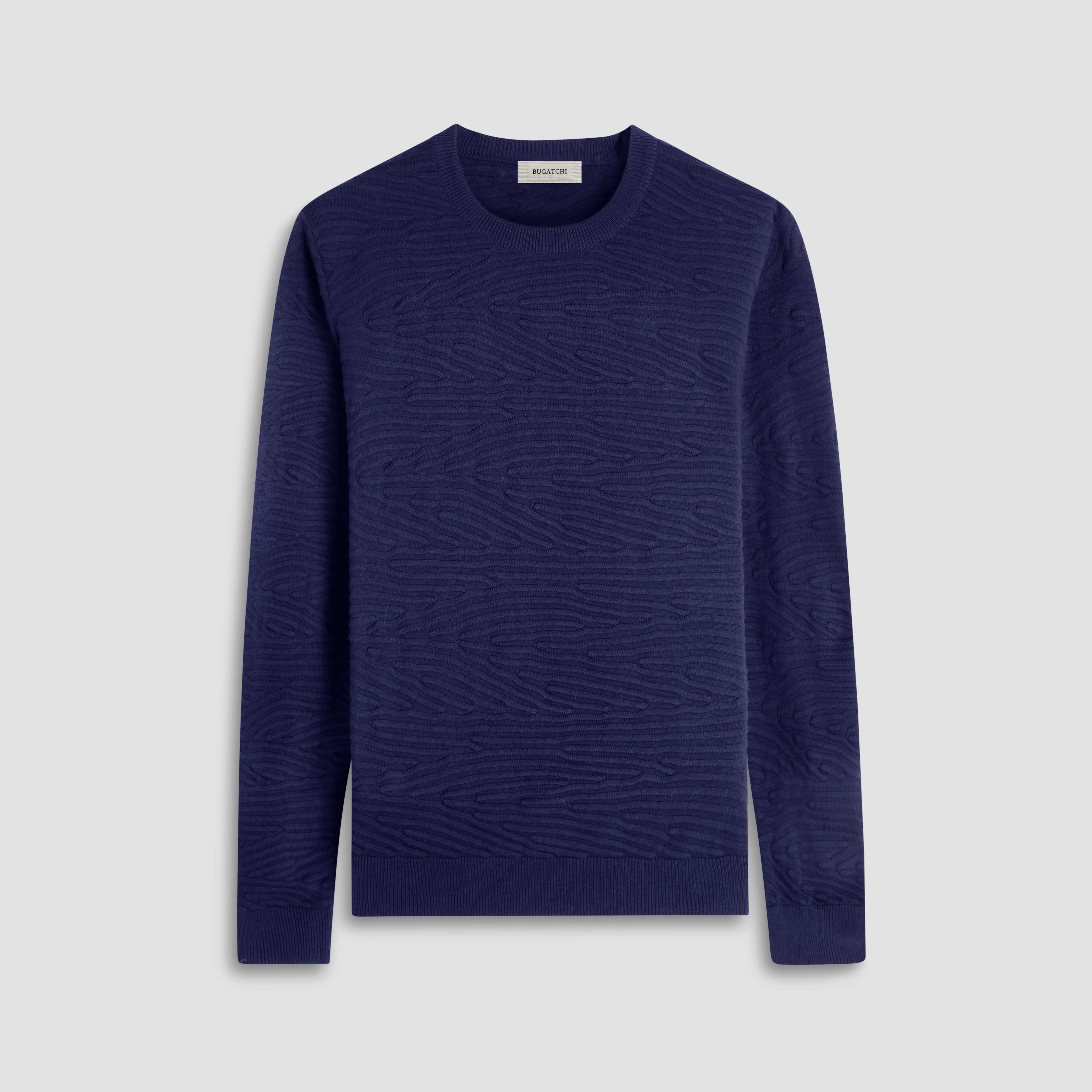 Texture Stitch Crew Neck Sweater sold by Bugatchi
