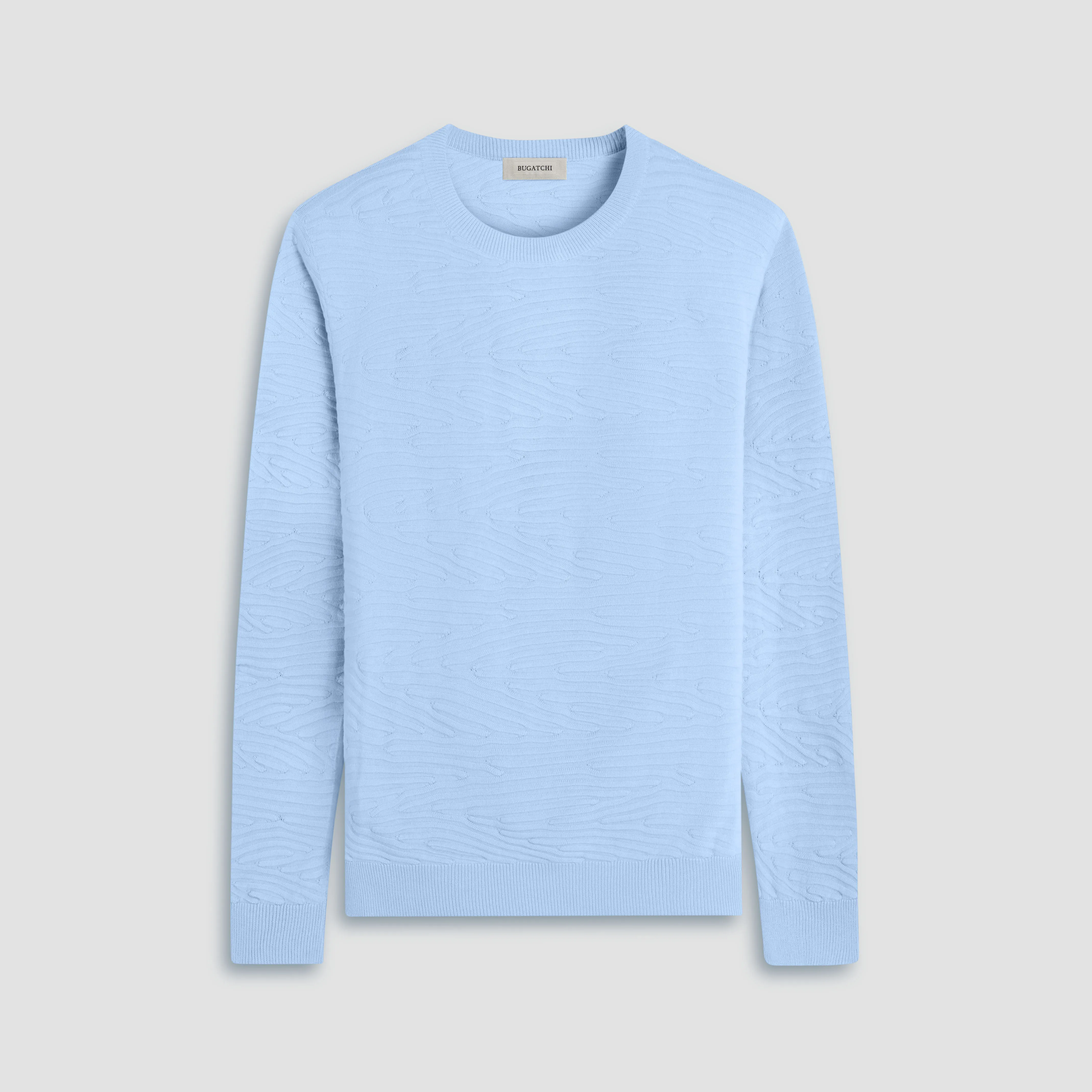 Texture Stitch Crew Neck Sweater sold by Bugatchi