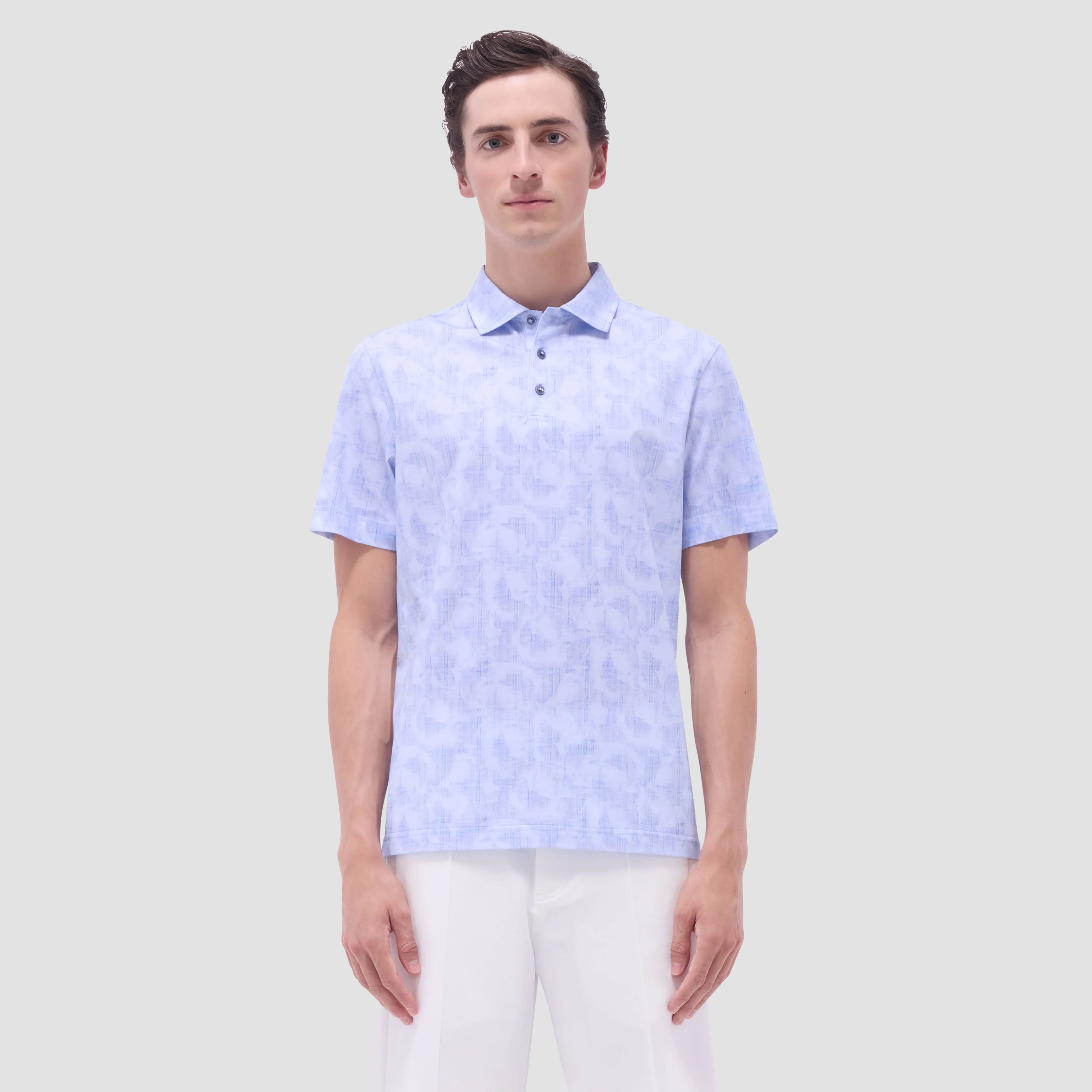 Victor Abstract OoohCotton Polo Shirt sold by Bugatchi product image thumbnail 2