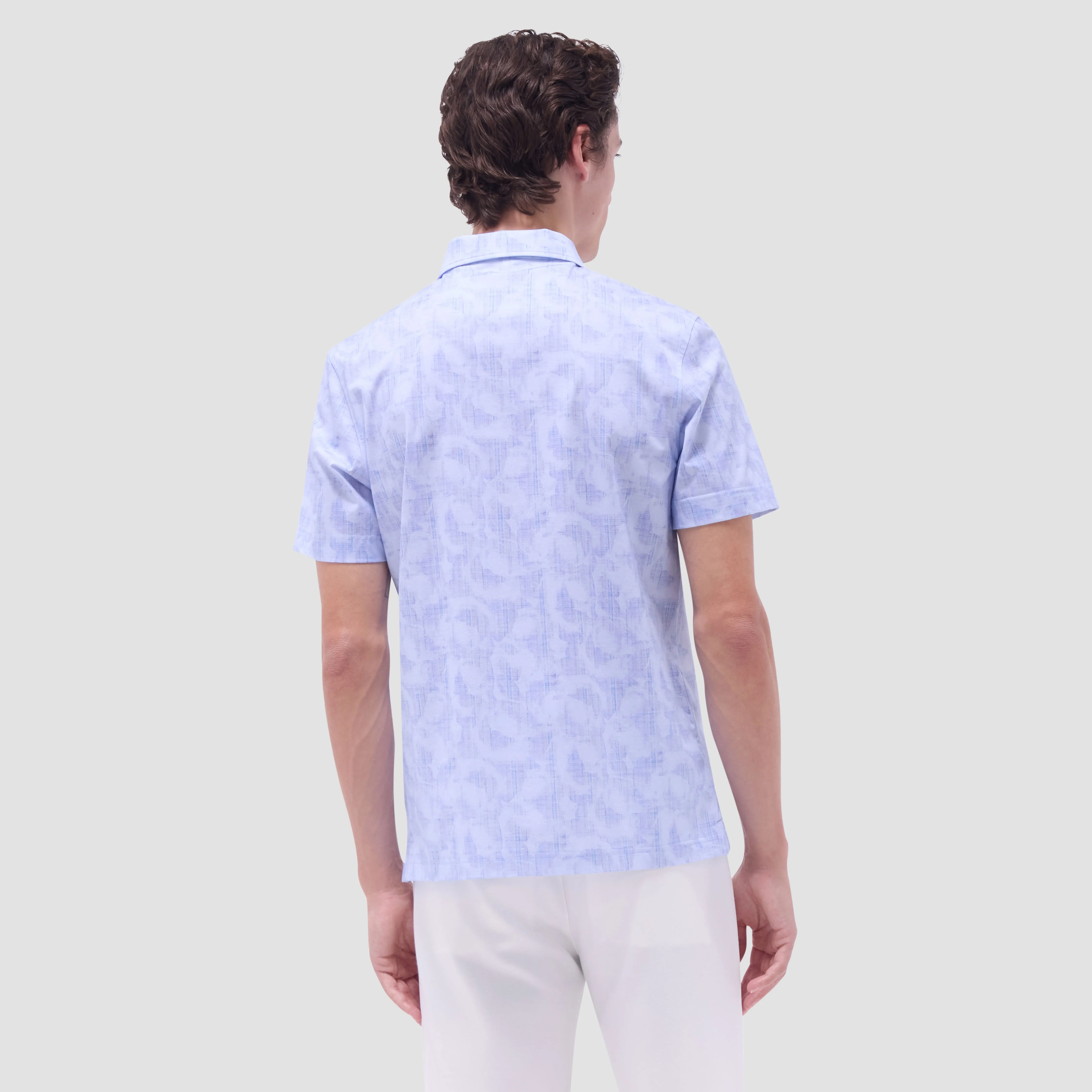 Victor Abstract OoohCotton Polo Shirt sold by Bugatchi product image thumbnail 4