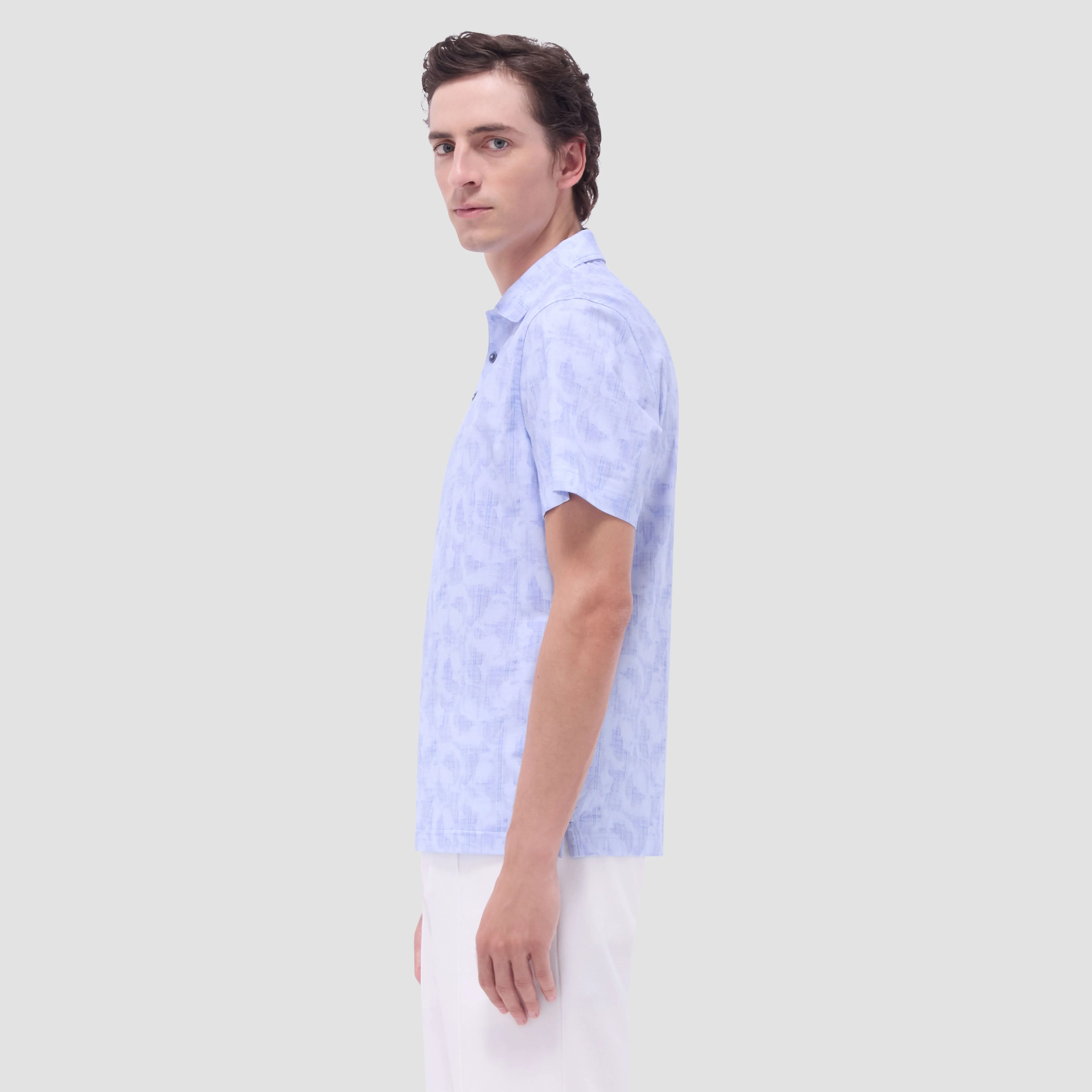Victor Abstract OoohCotton Polo Shirt sold by Bugatchi product image thumbnail 3
