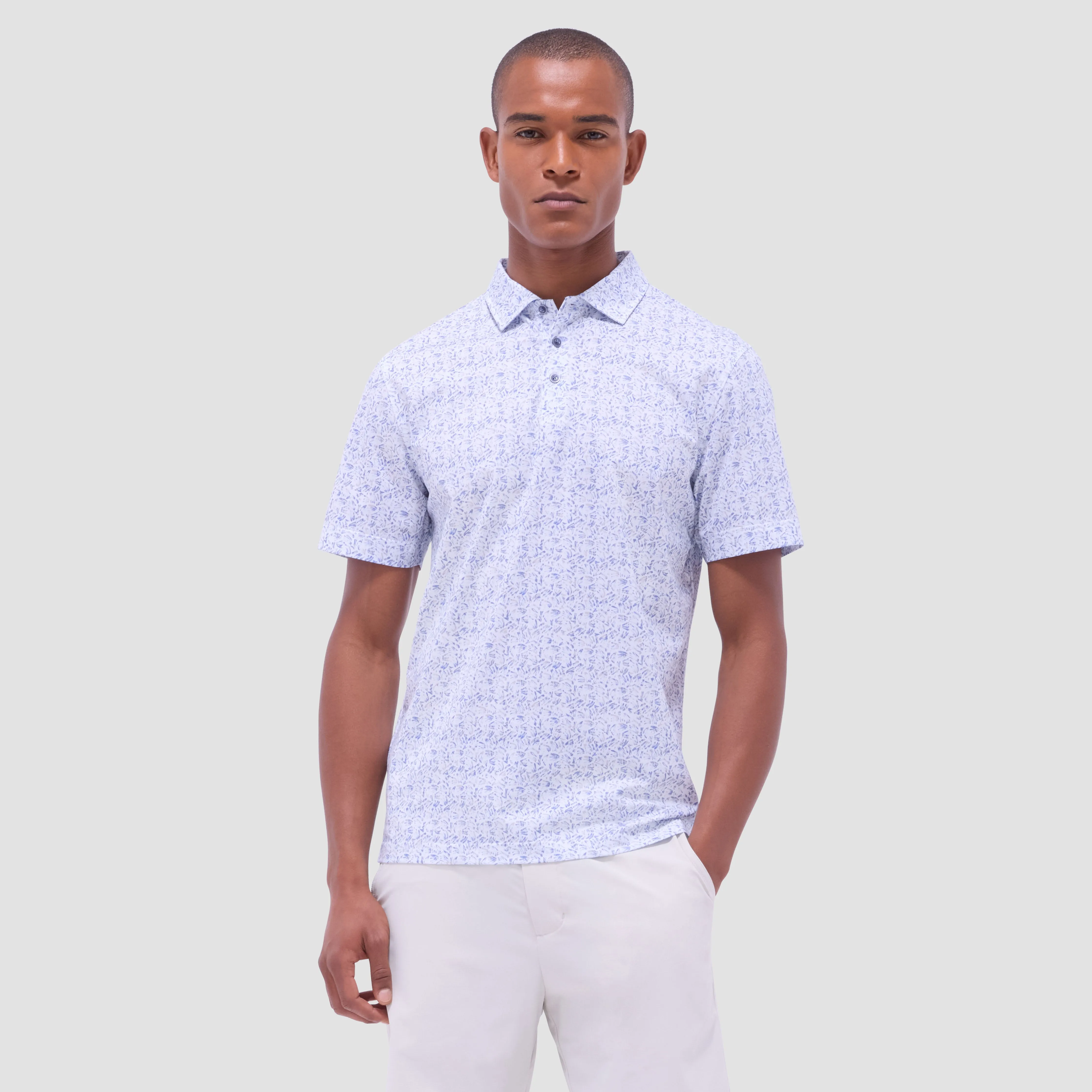 Victor Abstract OoohCotton Polo Shirt sold by Bugatchi product image thumbnail 2