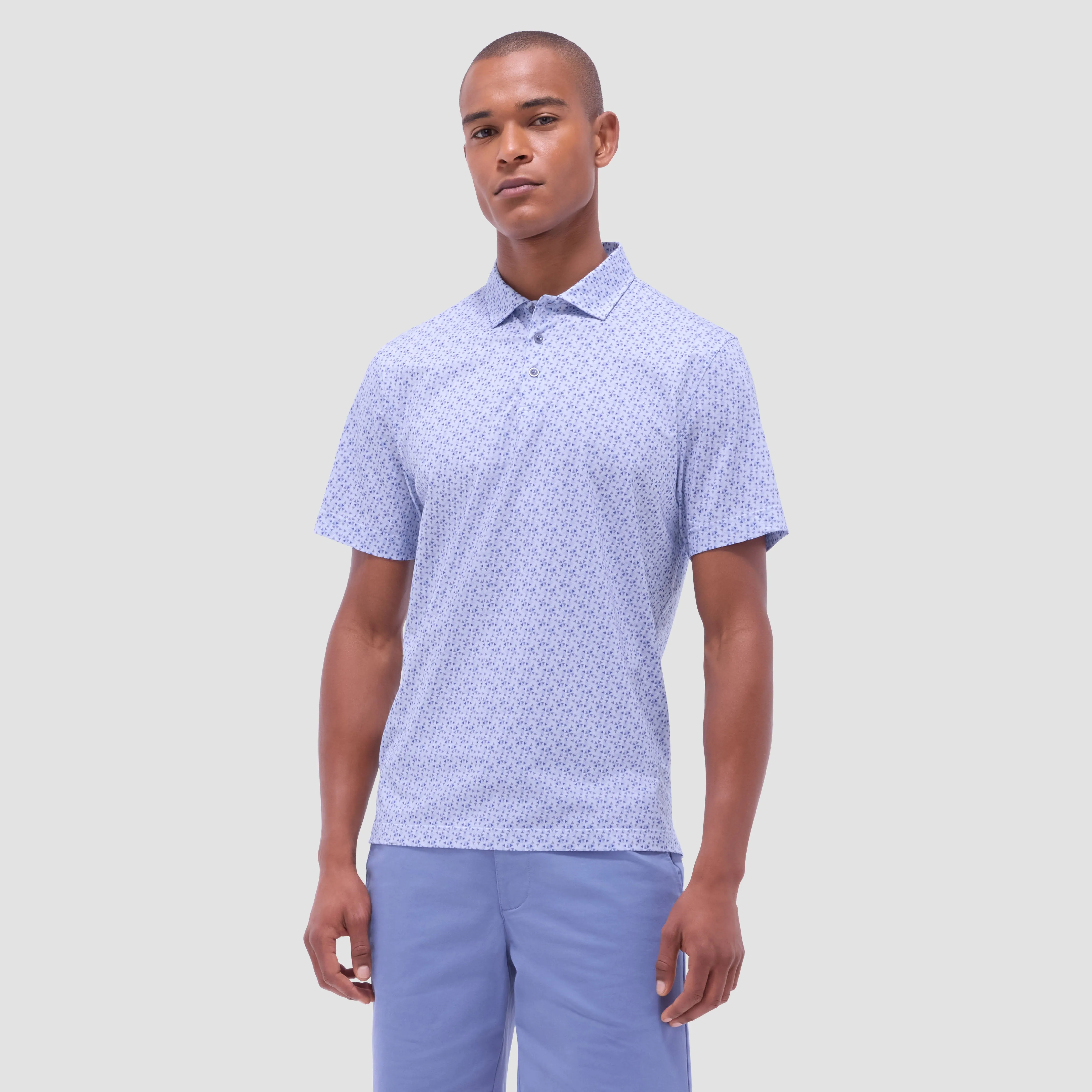 Victor Geometric OoohCotton Polo Shirt sold by Bugatchi product image thumbnail 2
