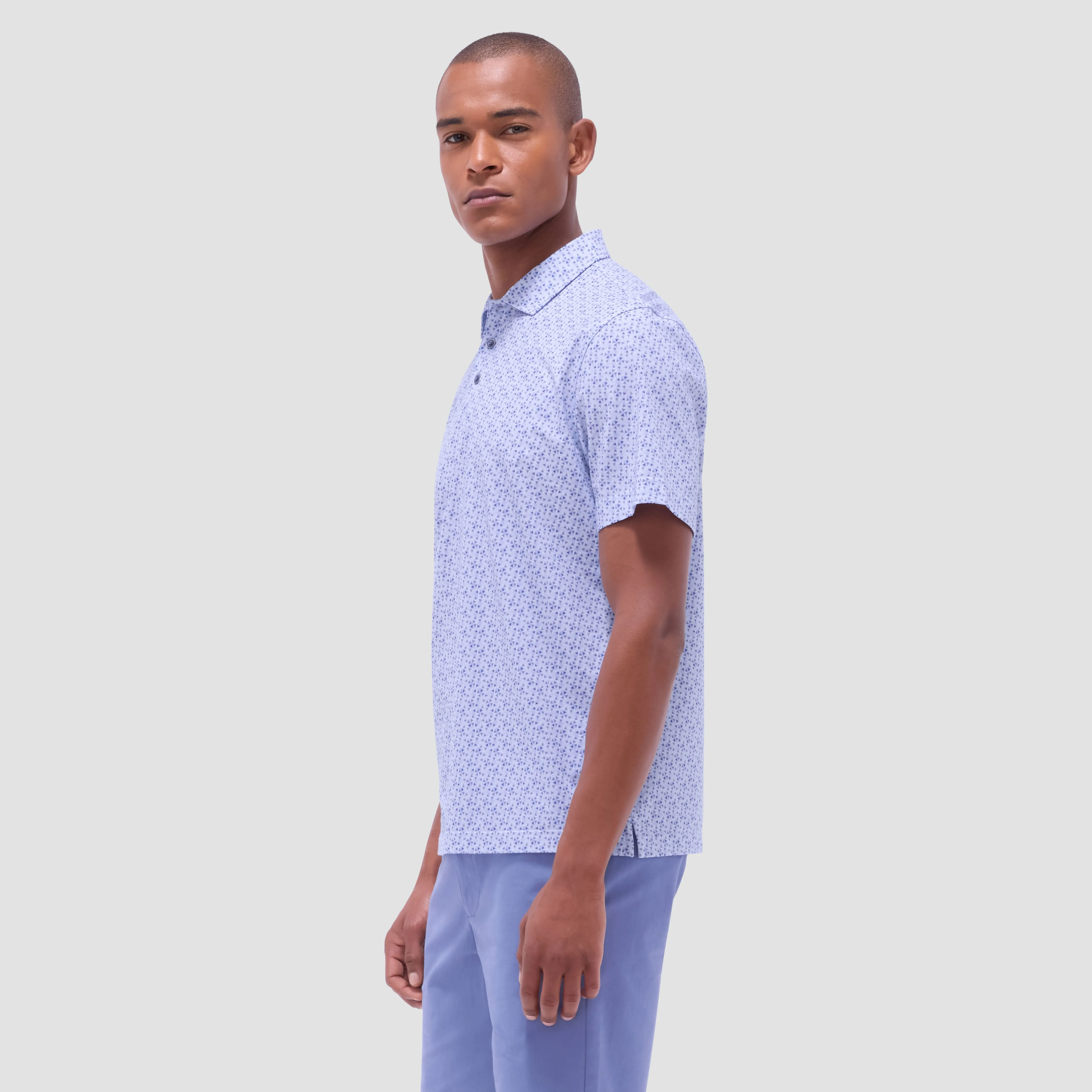 Victor Geometric OoohCotton Polo Shirt sold by Bugatchi product image thumbnail 3