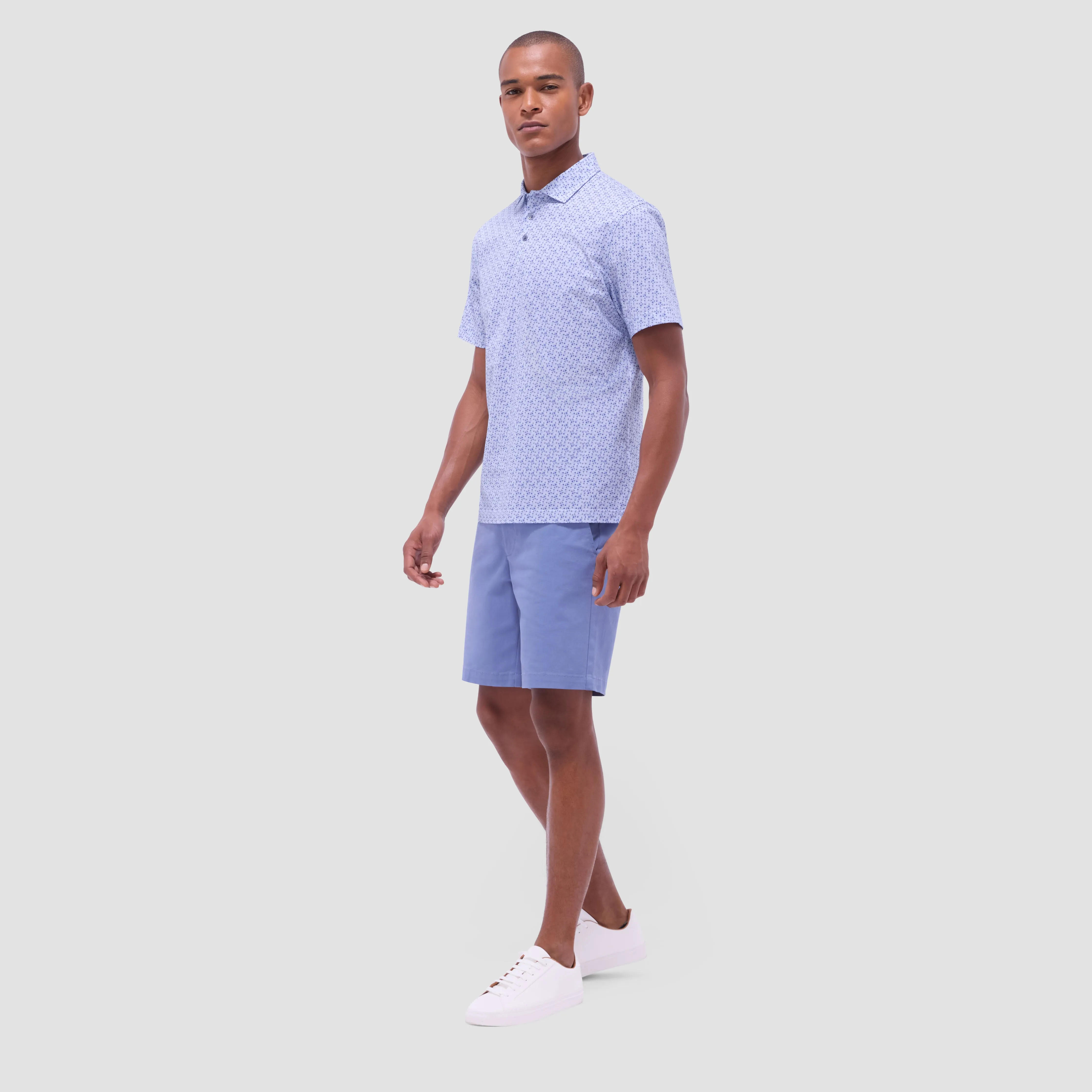 Victor Geometric OoohCotton Polo Shirt sold by Bugatchi product image thumbnail 5
