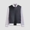 Varsity Hybrid Bomber Jacket sold by Bugatchi