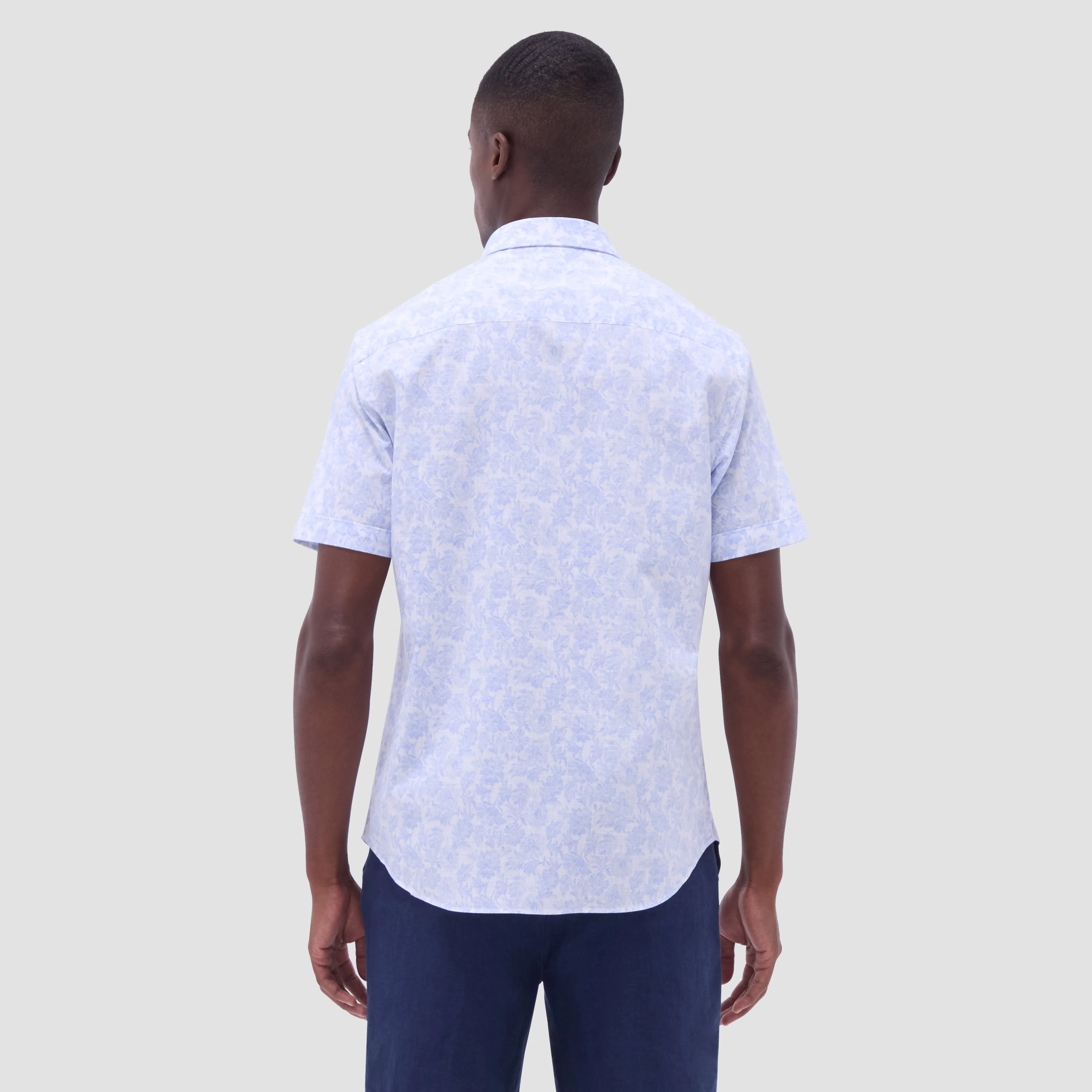 Orson Floral Short-Sleeve Shirt sold by Bugatchi product image thumbnail 4