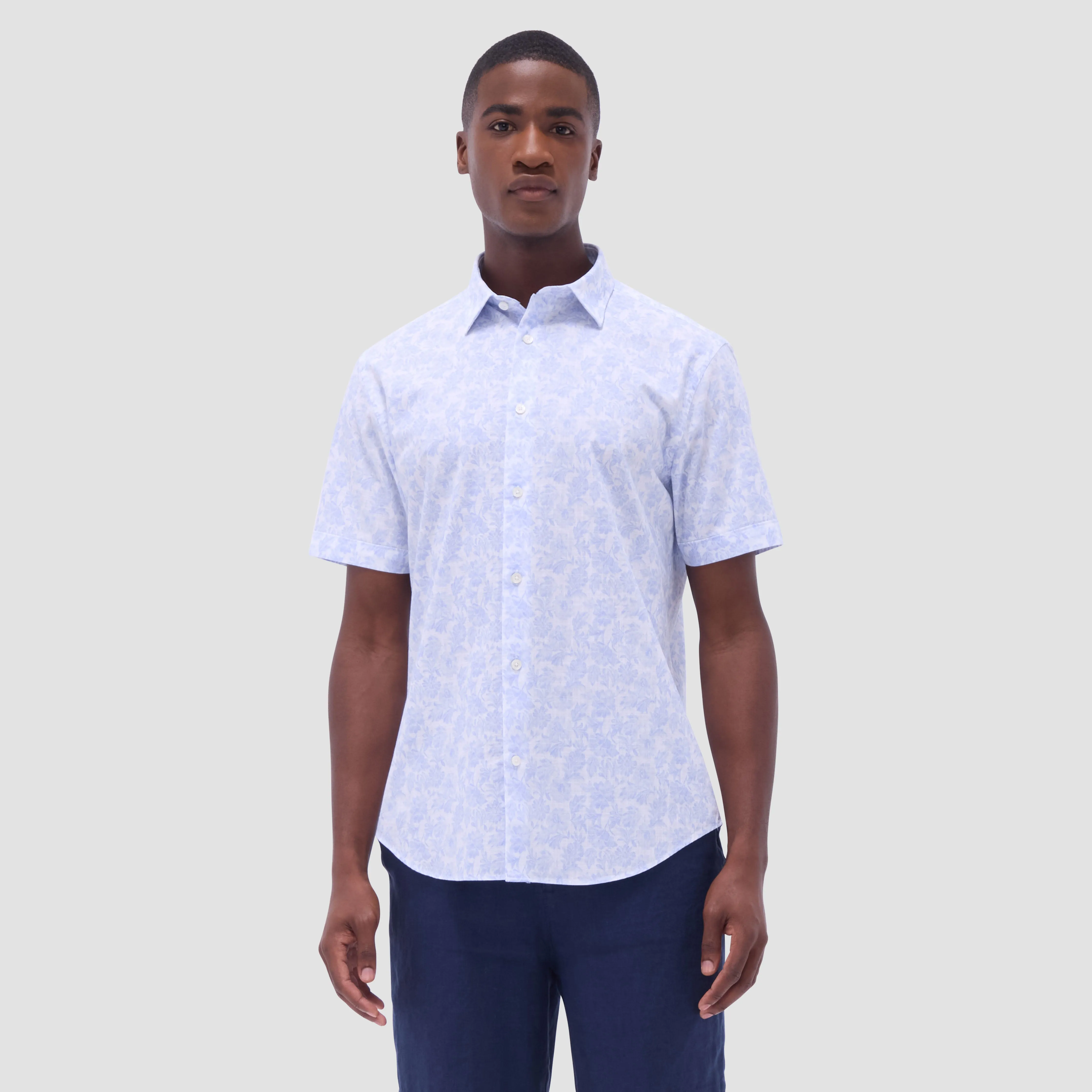 Orson Floral Short-Sleeve Shirt sold by Bugatchi product image thumbnail 2