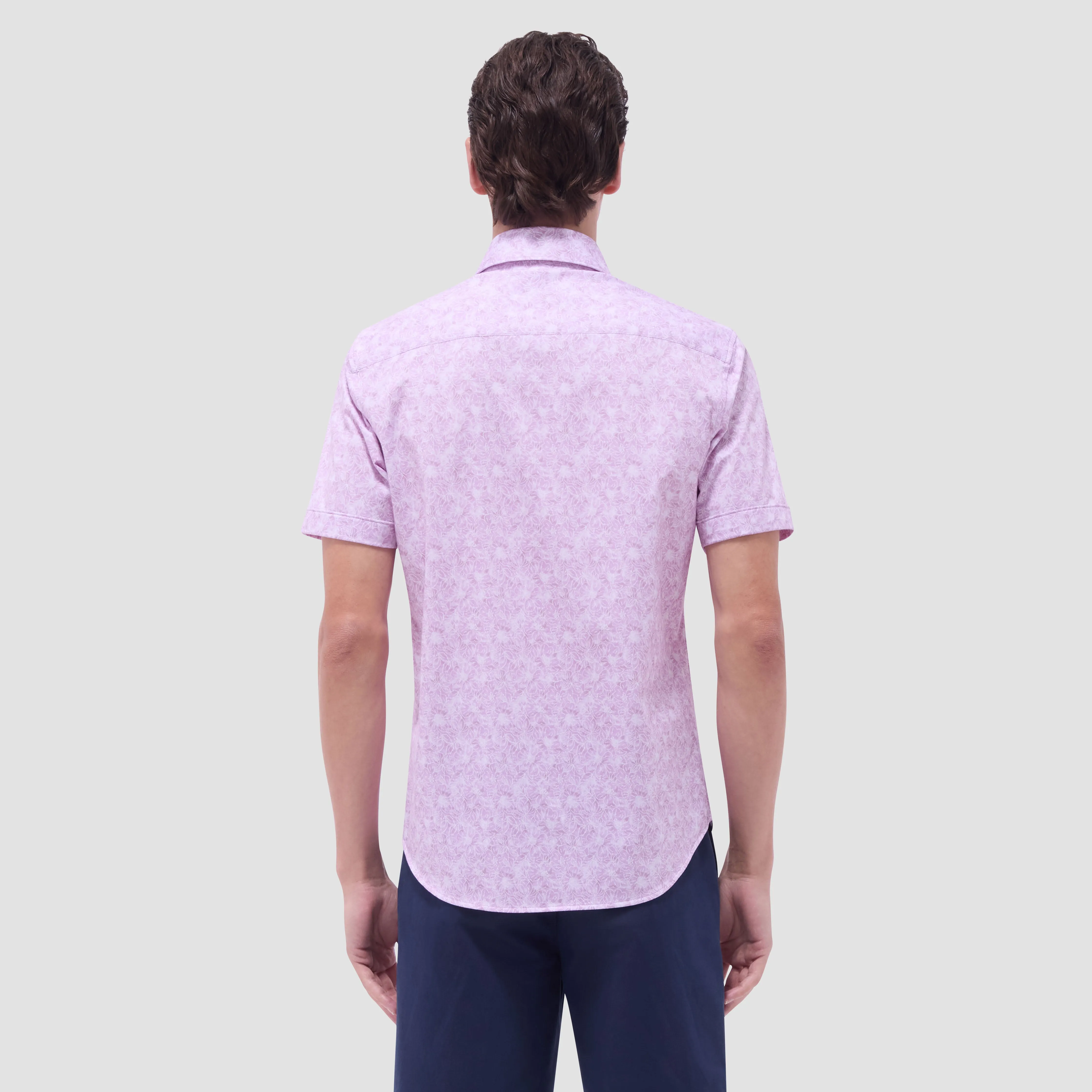Miles Floral OoohCotton Short-Sleeve Shirt sold by Bugatchi product image thumbnail 4