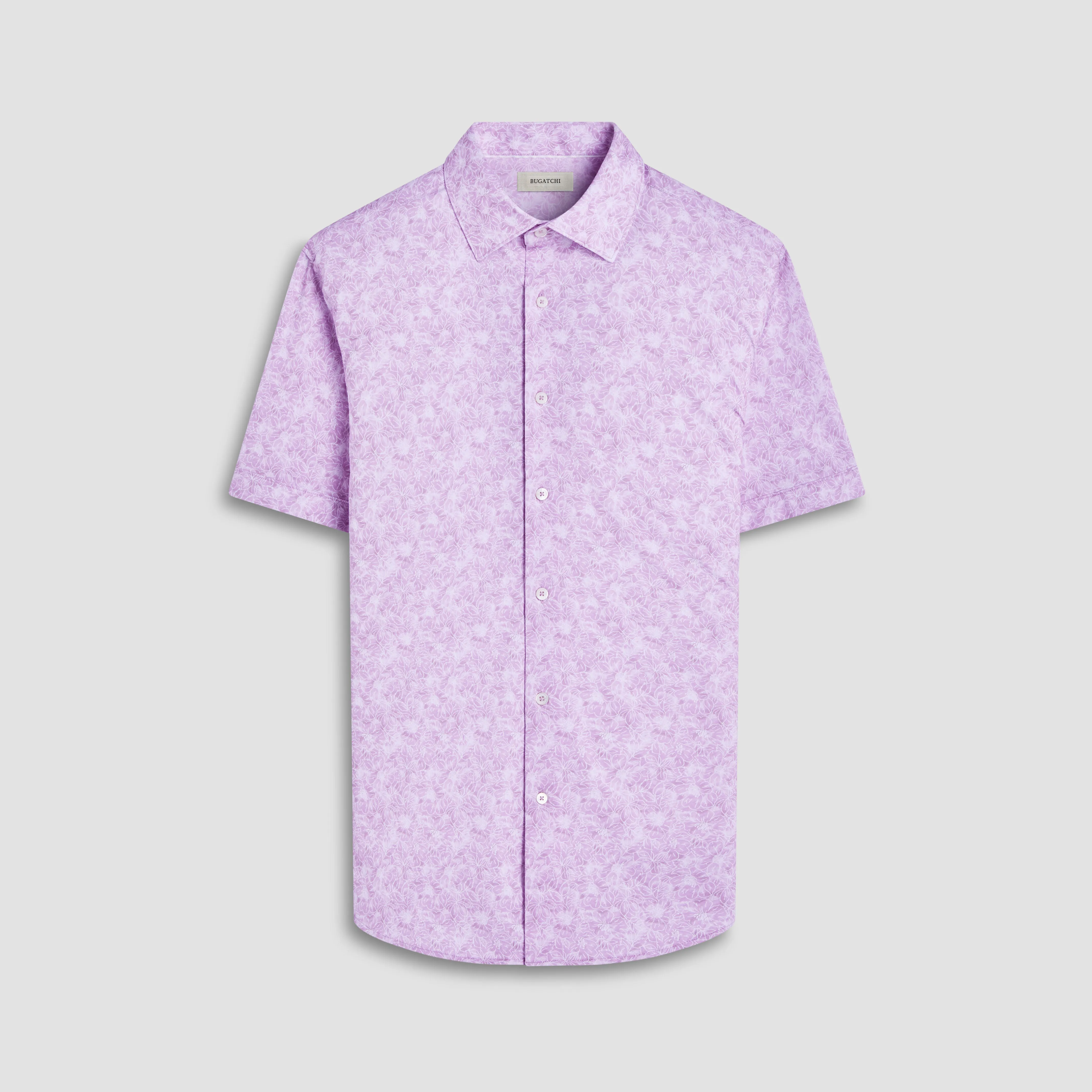 Miles Floral OoohCotton Short-Sleeve Shirt sold by Bugatchi