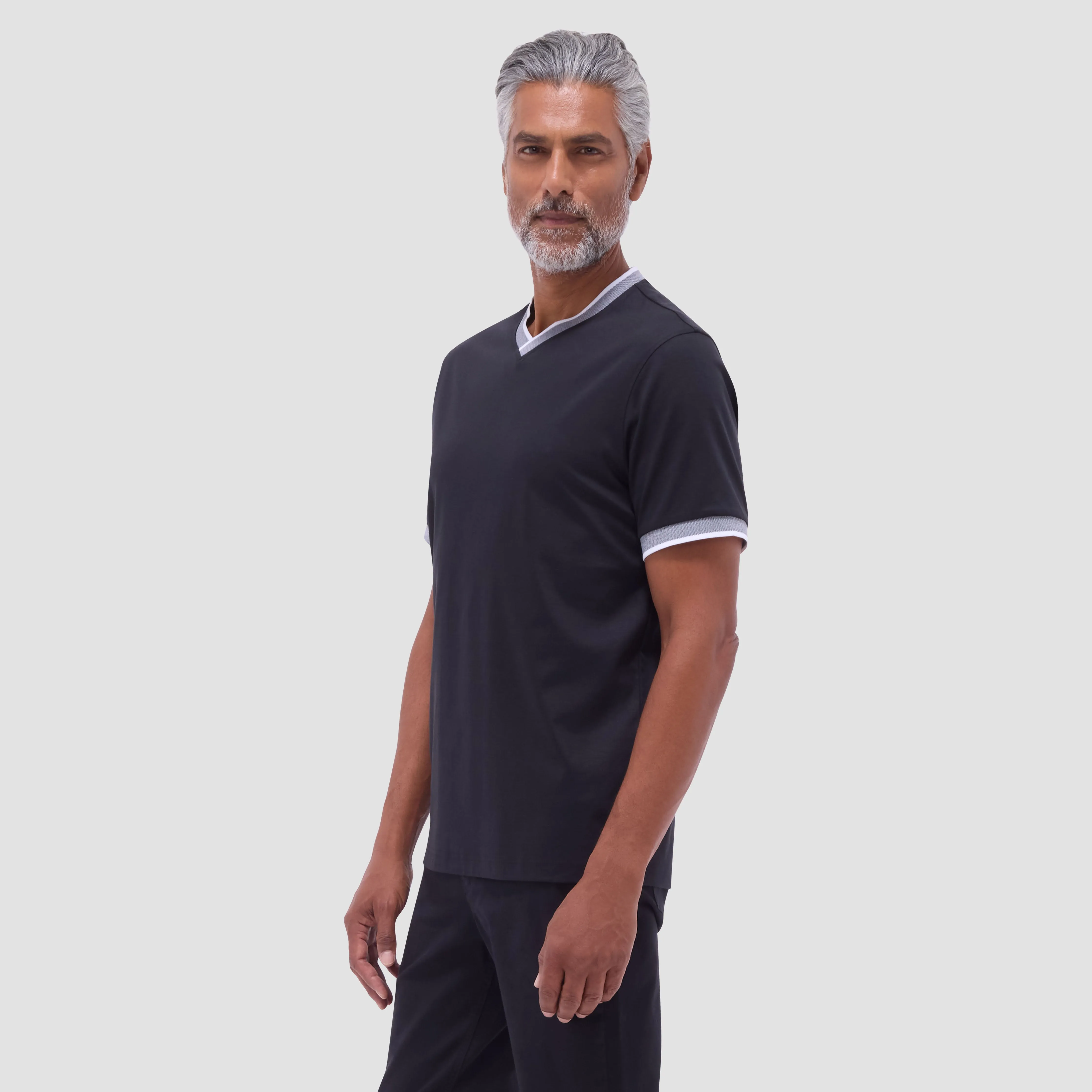 Solid Crew Neck T-Shirt sold by Bugatchi product image thumbnail 3