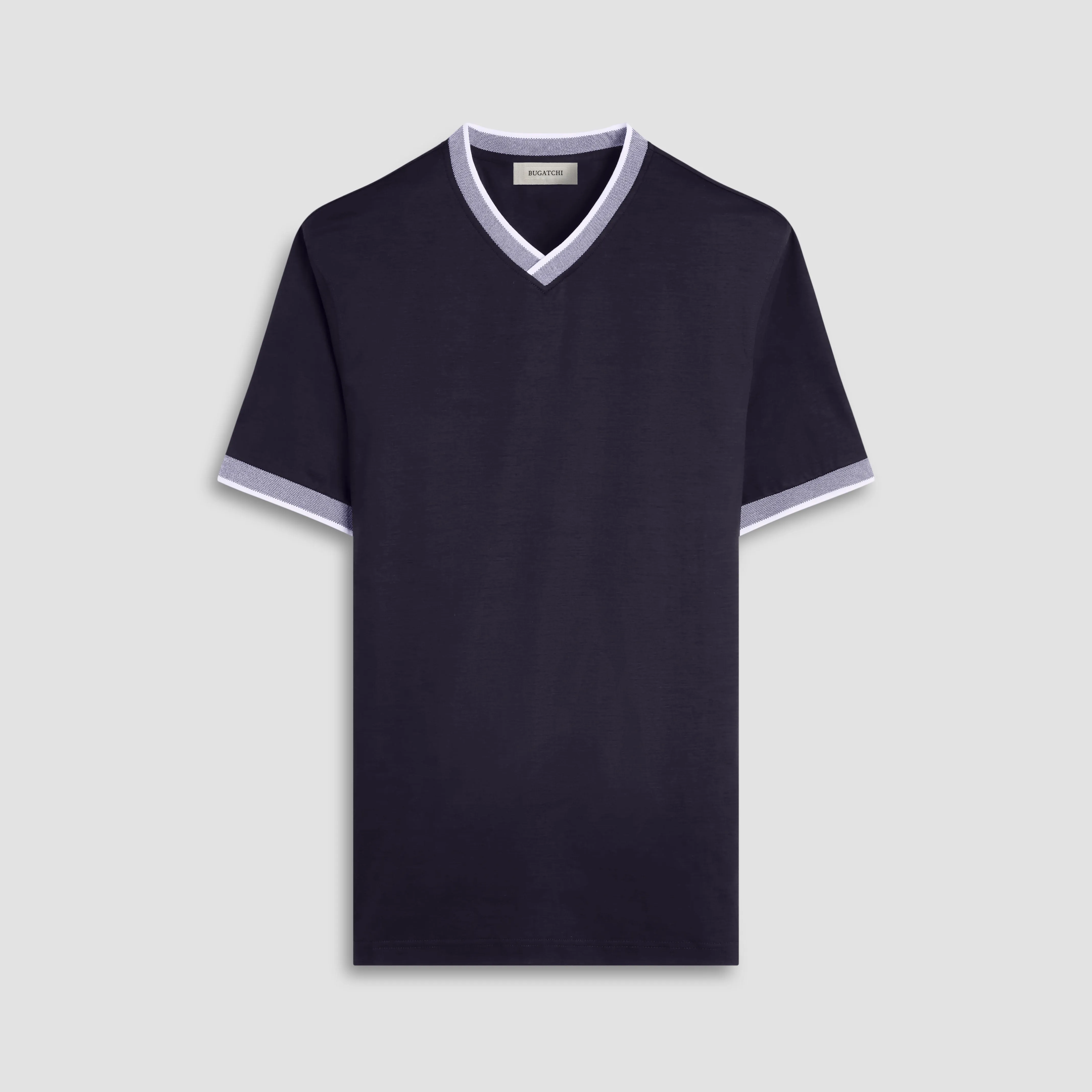 Solid Crew Neck T-Shirt sold by Bugatchi