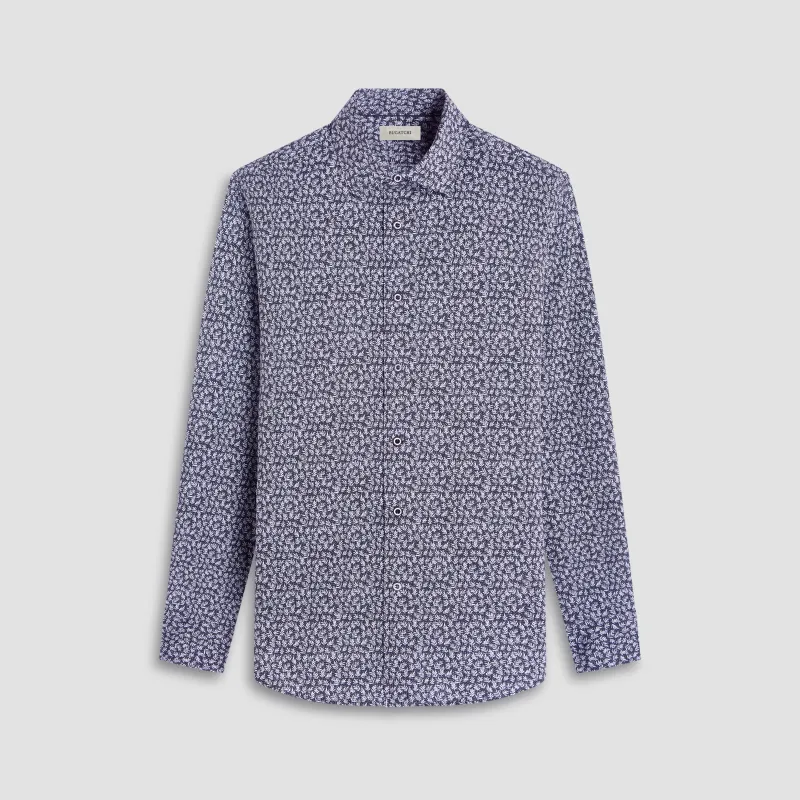 James Leaf Print OoohCotton Shirt sold by Bugatchi