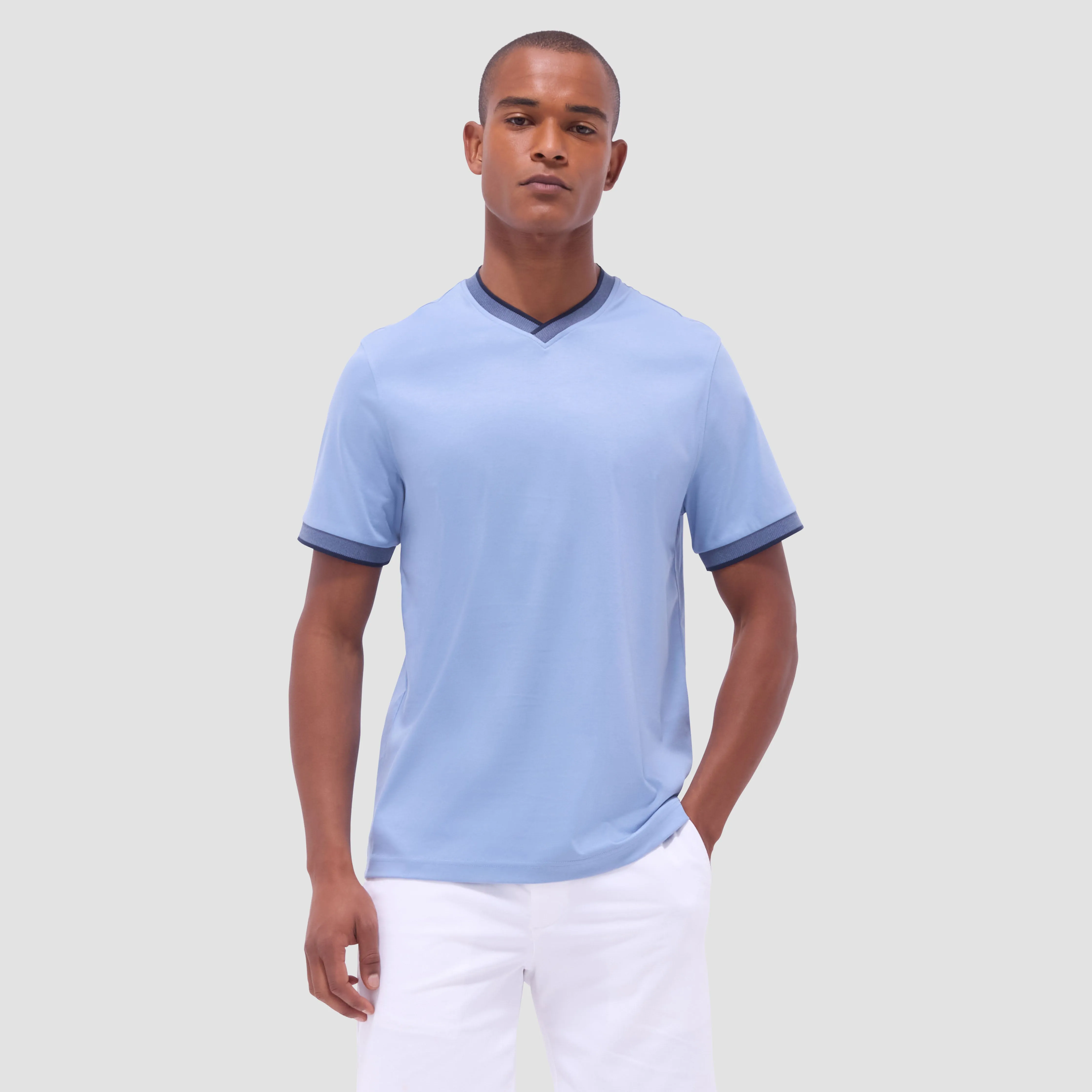 Solid Crew Neck T-Shirt sold by Bugatchi product image thumbnail 2