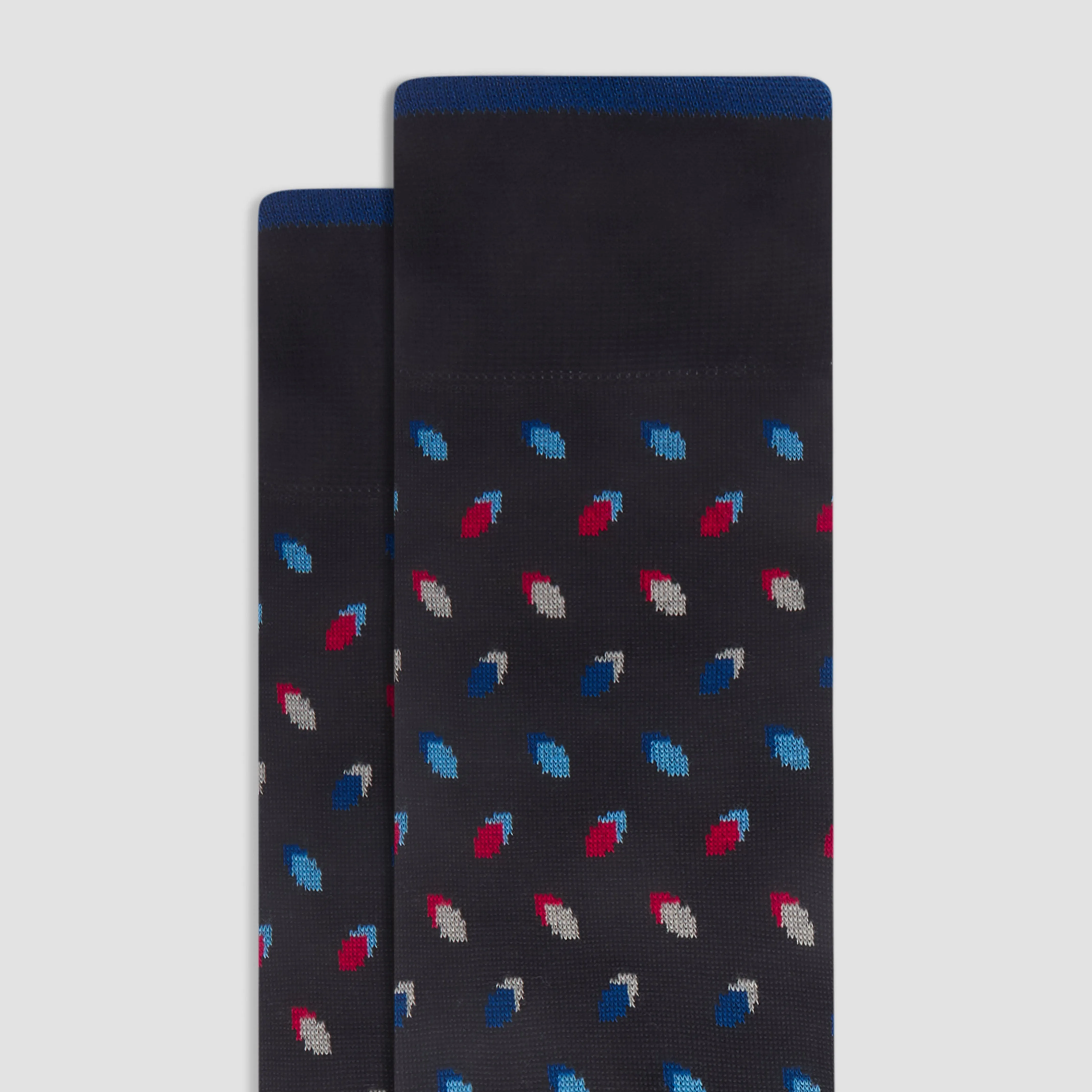 Geometric Mid-Calf Sock sold by Bugatchi product image thumbnail 2