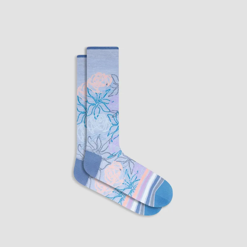Floral Mid-Calf Socks sold by Bugatchi