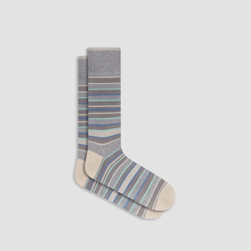 Striped Mid-Calf Socks sold by Bugatchi
