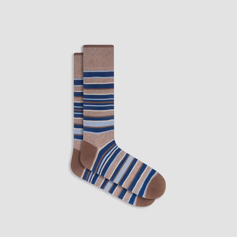 Striped Mid-Calf Socks sold by Bugatchi