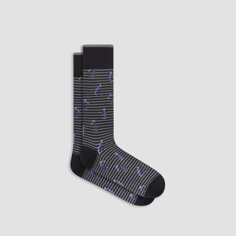 Golfer Mid-Calf Socks sold by Bugatchi