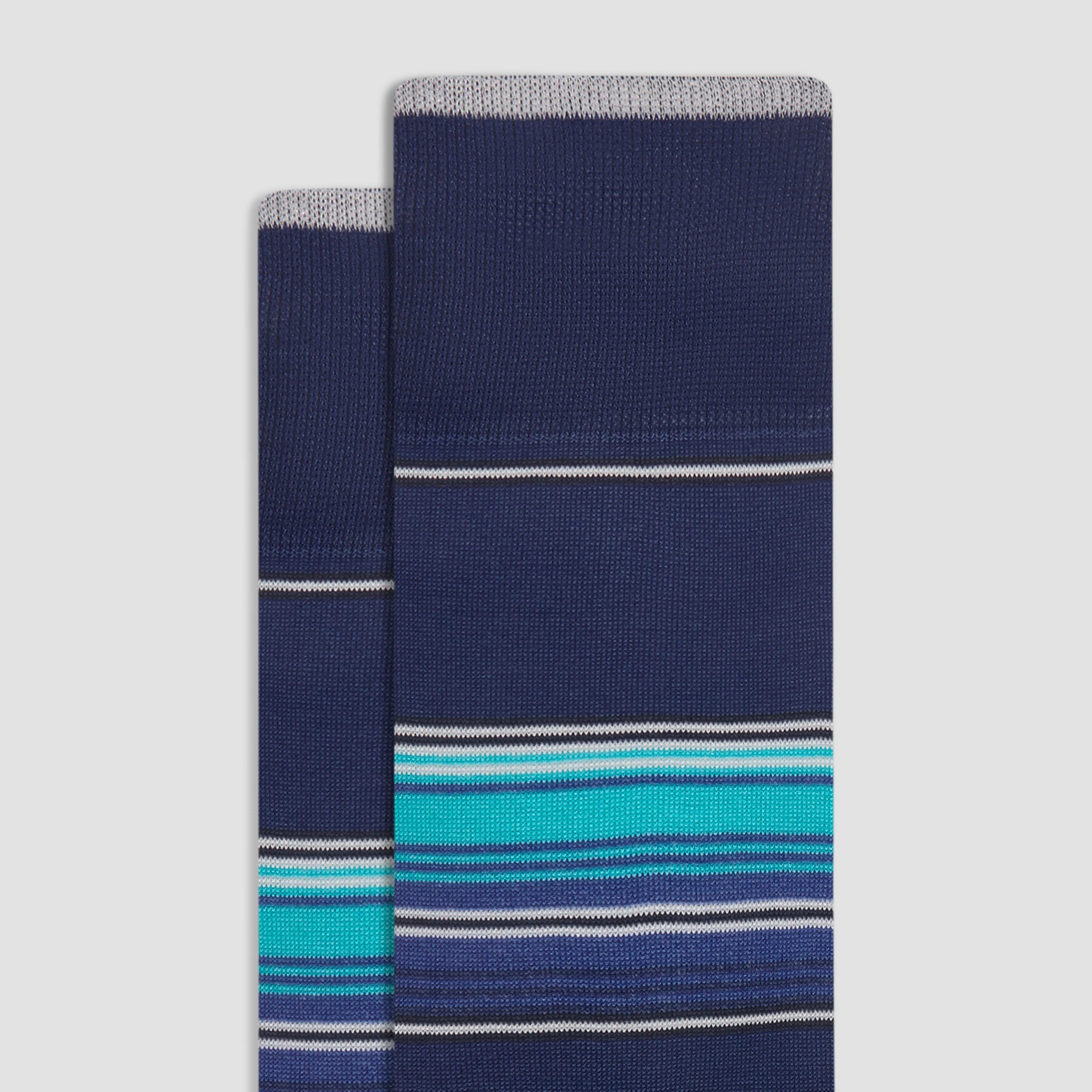 Striped Mid-Calf Socks sold by Bugatchi product image thumbnail 2