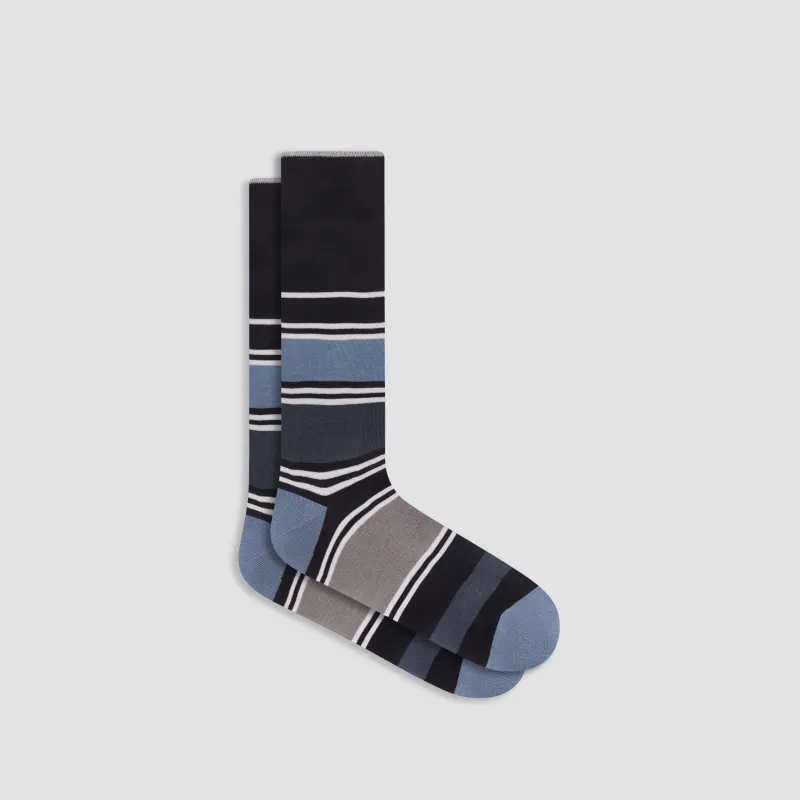Striped Mid-Calf Socks sold by Bugatchi