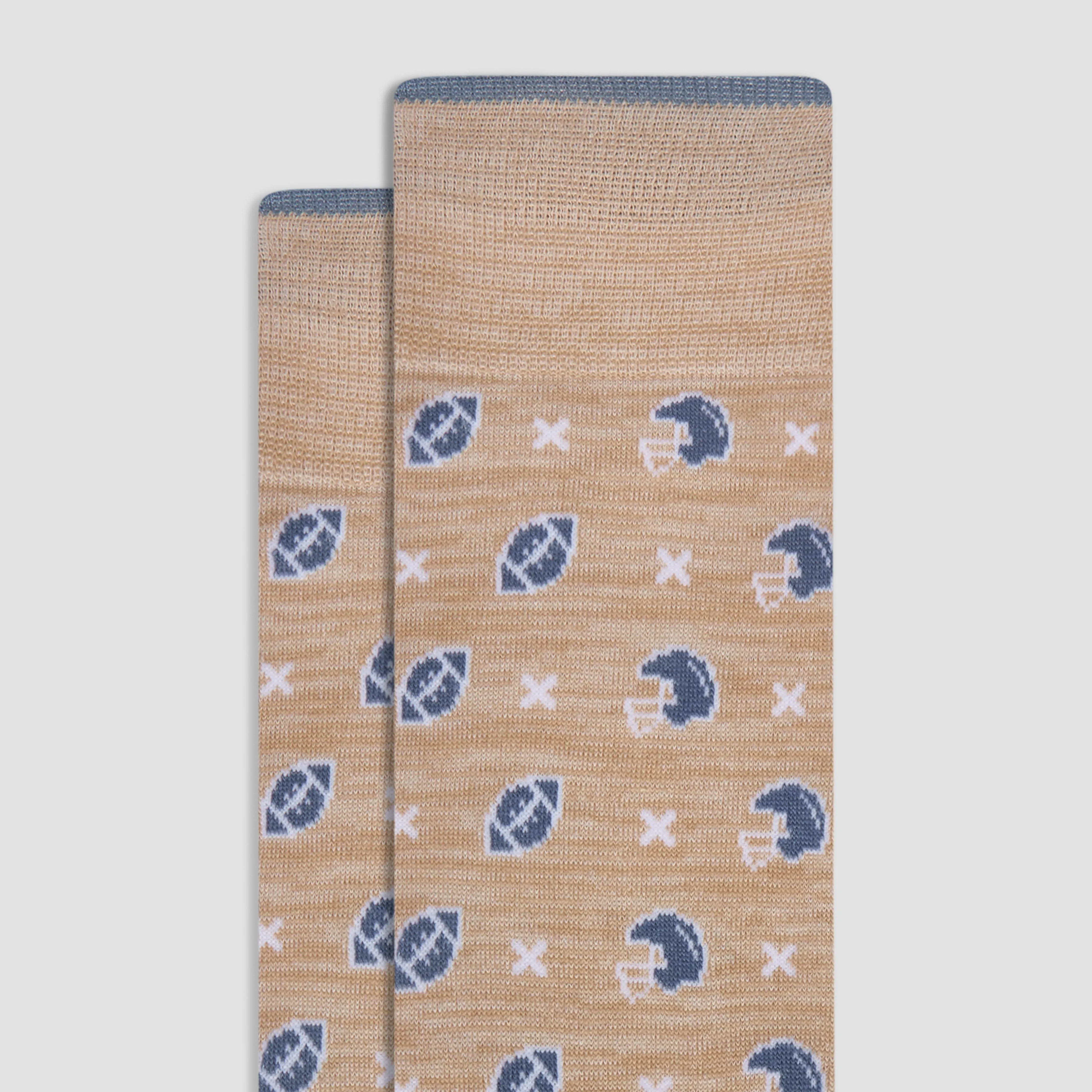 Football Mid-Calf Socks sold by Bugatchi product image thumbnail 2