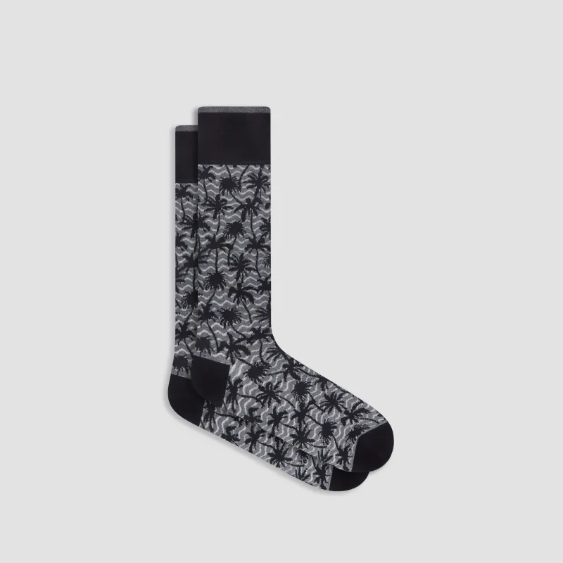 Palm Tree Mid-Calf Socks sold by Bugatchi