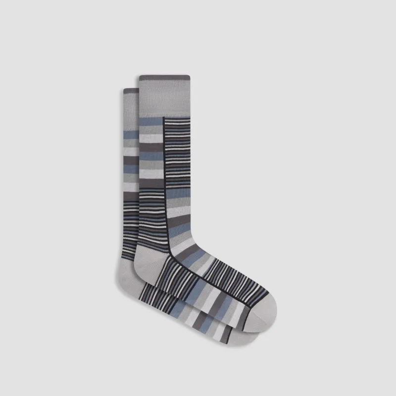 Striped Mid-Calf Socks sold by Bugatchi
