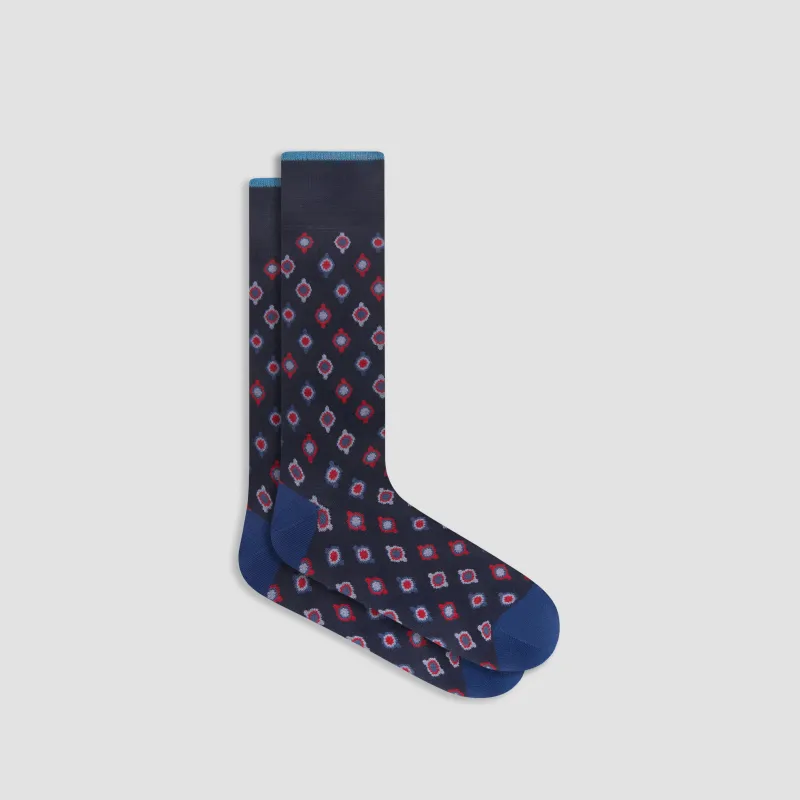 Medallion Mid-Calf Socks sold by Bugatchi